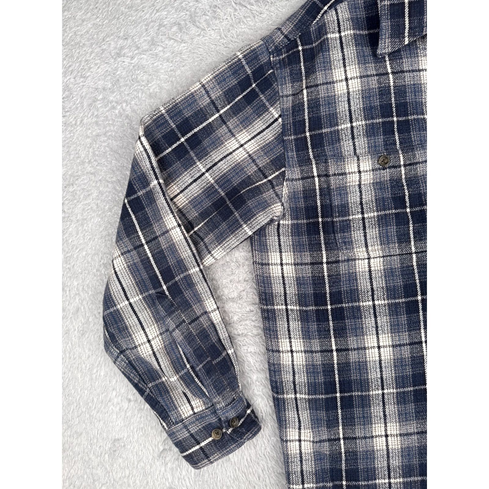 Vintage Alaska Wilderness Gear Shirt Mens Medium Blue Plaid Flannel 100% Cotton Button Up Size US M / EU 48-50 / 2 - 3 Thumbnail