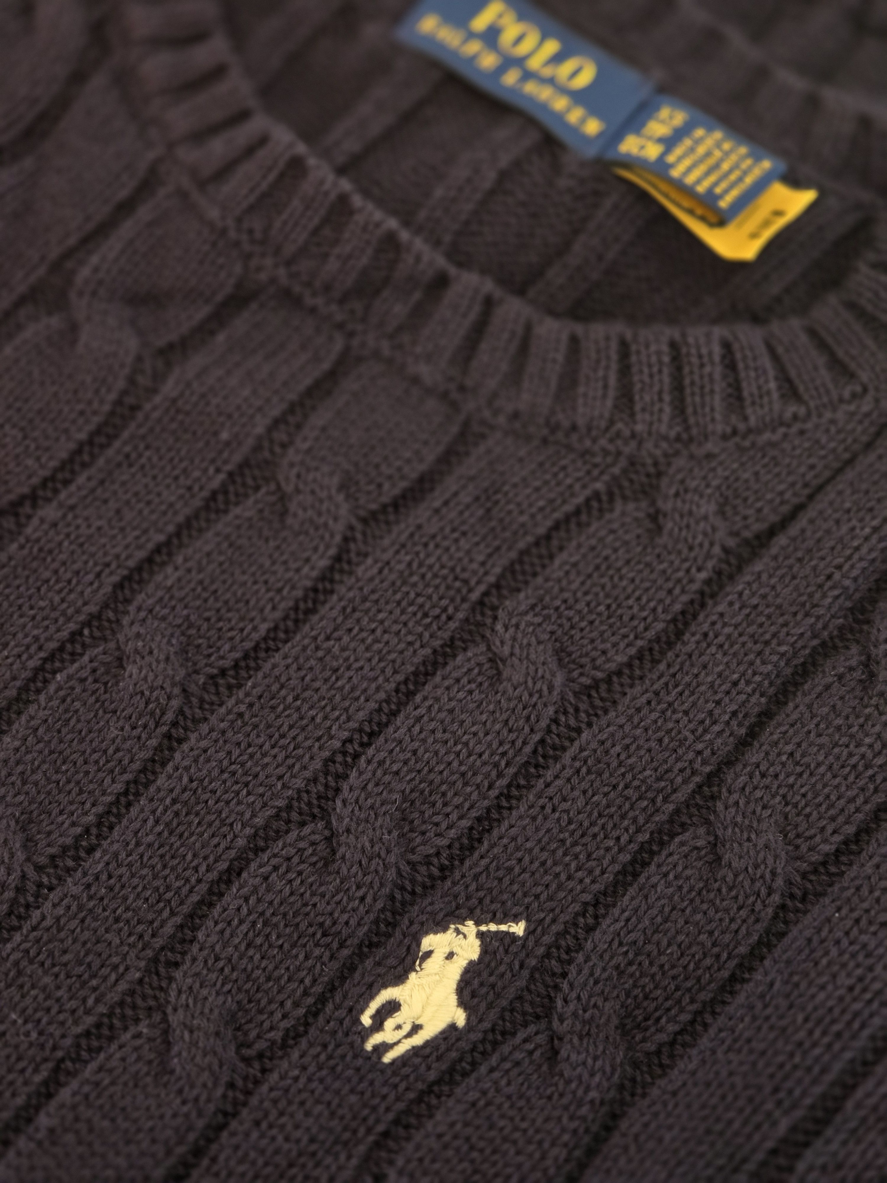 Ralph Lauren POLO RALPH LAUREN | Navy Blue Cable Knit Sweater XS Size XS / US 0-2 / IT 36-38 - 5 Thumbnail