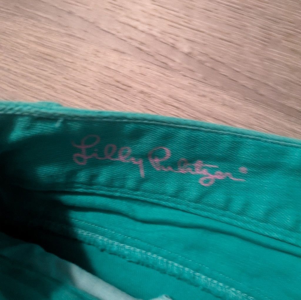 Lilly Pulitzer Lilly Pulitzer Green Worth Skinny Jeans Size 8 Size 30" / US 8 / IT 44 - 4 Thumbnail