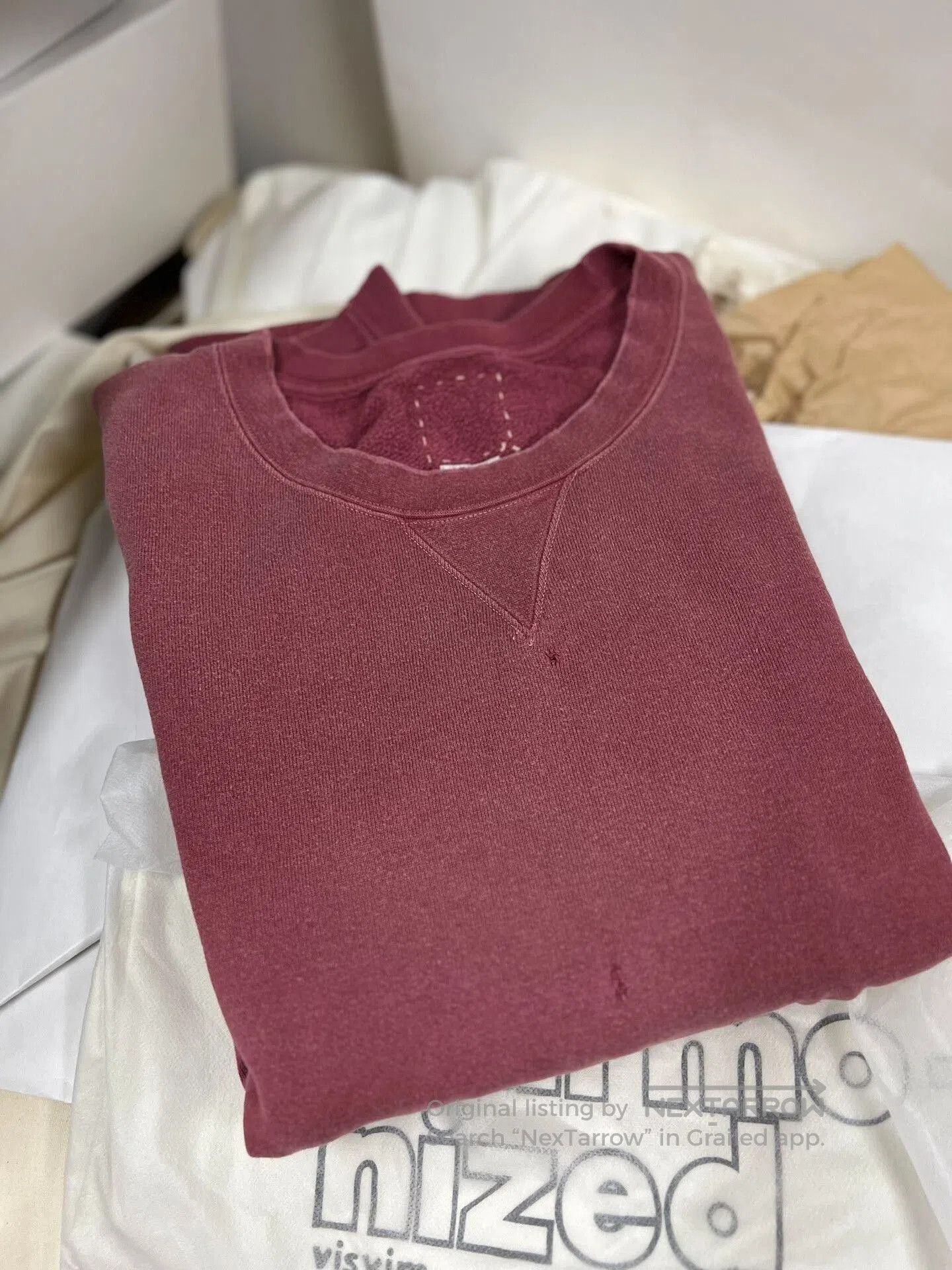 Visvim VISVIM Amplus Sweat 3/4 Crash Red. Size US XL / EU 56 / 4 - 9 Thumbnail