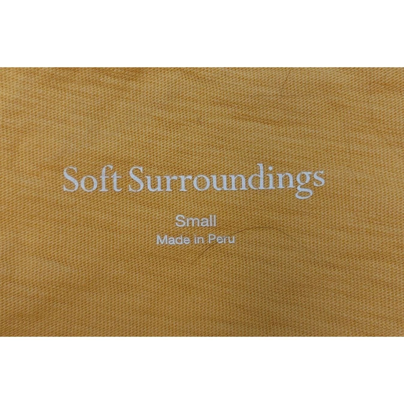 Other Soft Surroundings Womens Yellow Cotton T-Shirt Size Small Size S / US 4 / IT 40 - 3 Thumbnail