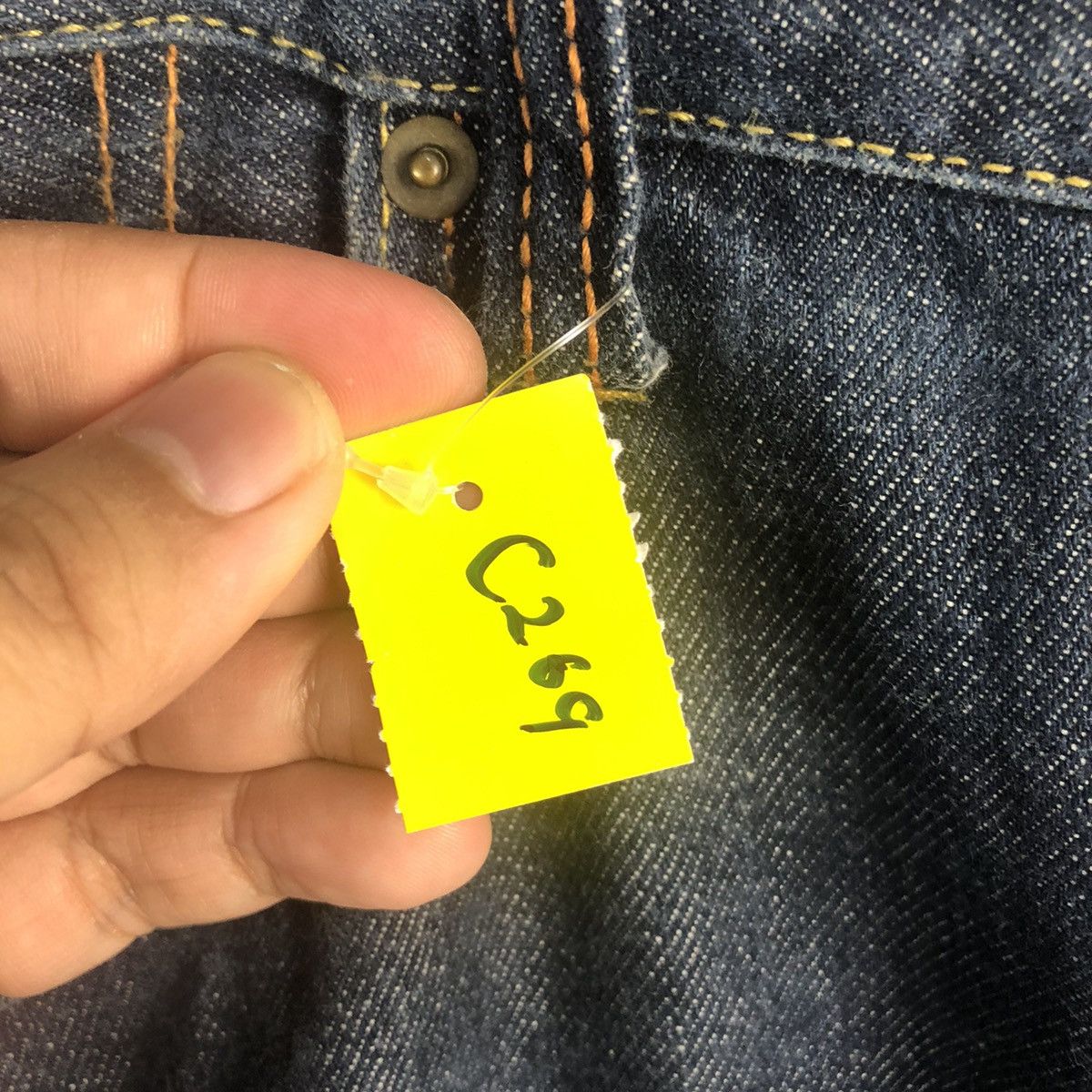 Japanese Brand DL Real Standard Blue Denim Pants #C269 Size US 35 - 10 Thumbnail