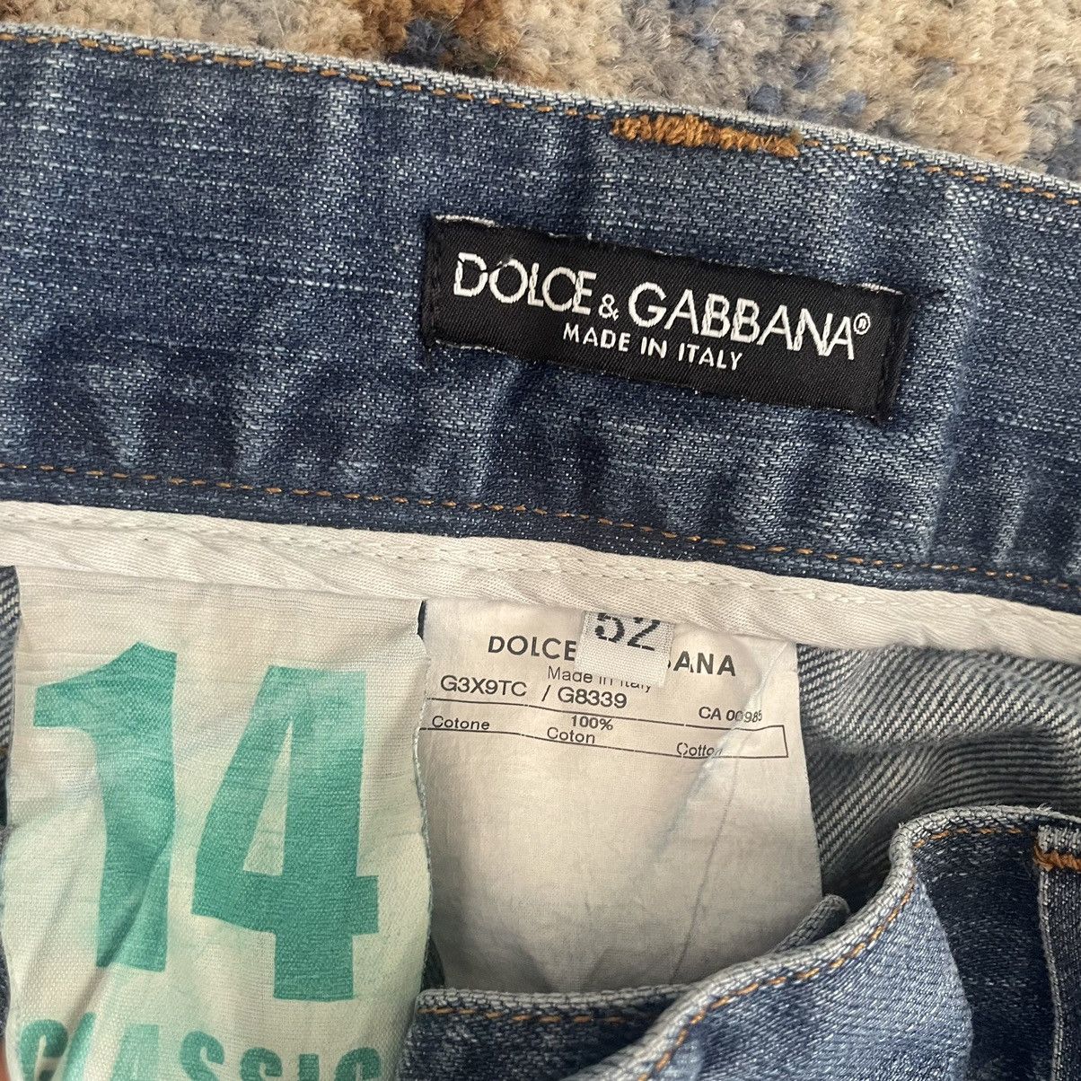 Dolce & Gabbana Dolce & Gabbana Distressed Straight Leg Denim Size US 34 / EU 50 - 3 Thumbnail