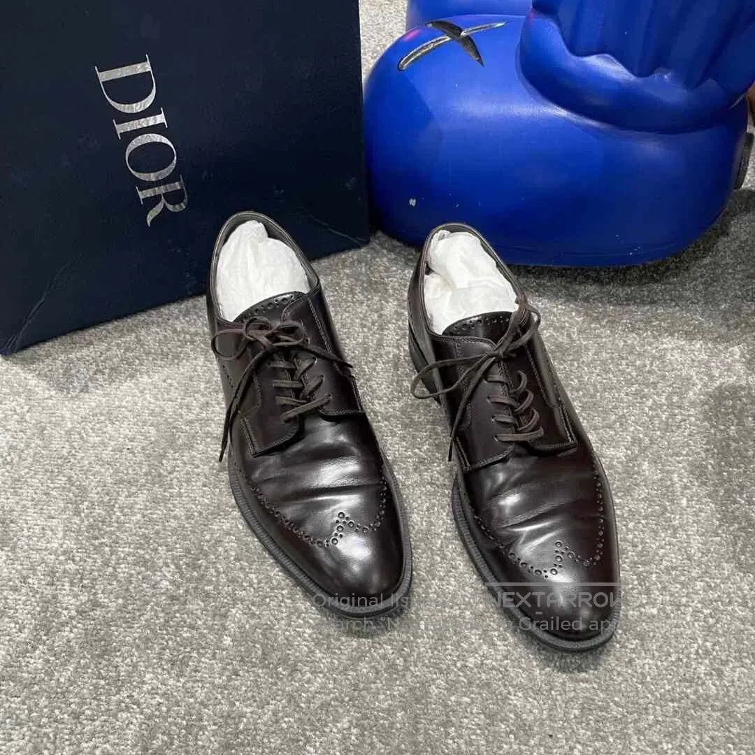 Dior Dior Calf Leather Polished Brogue Shoes. Size US 8 / EU 41 - 2 Thumbnail