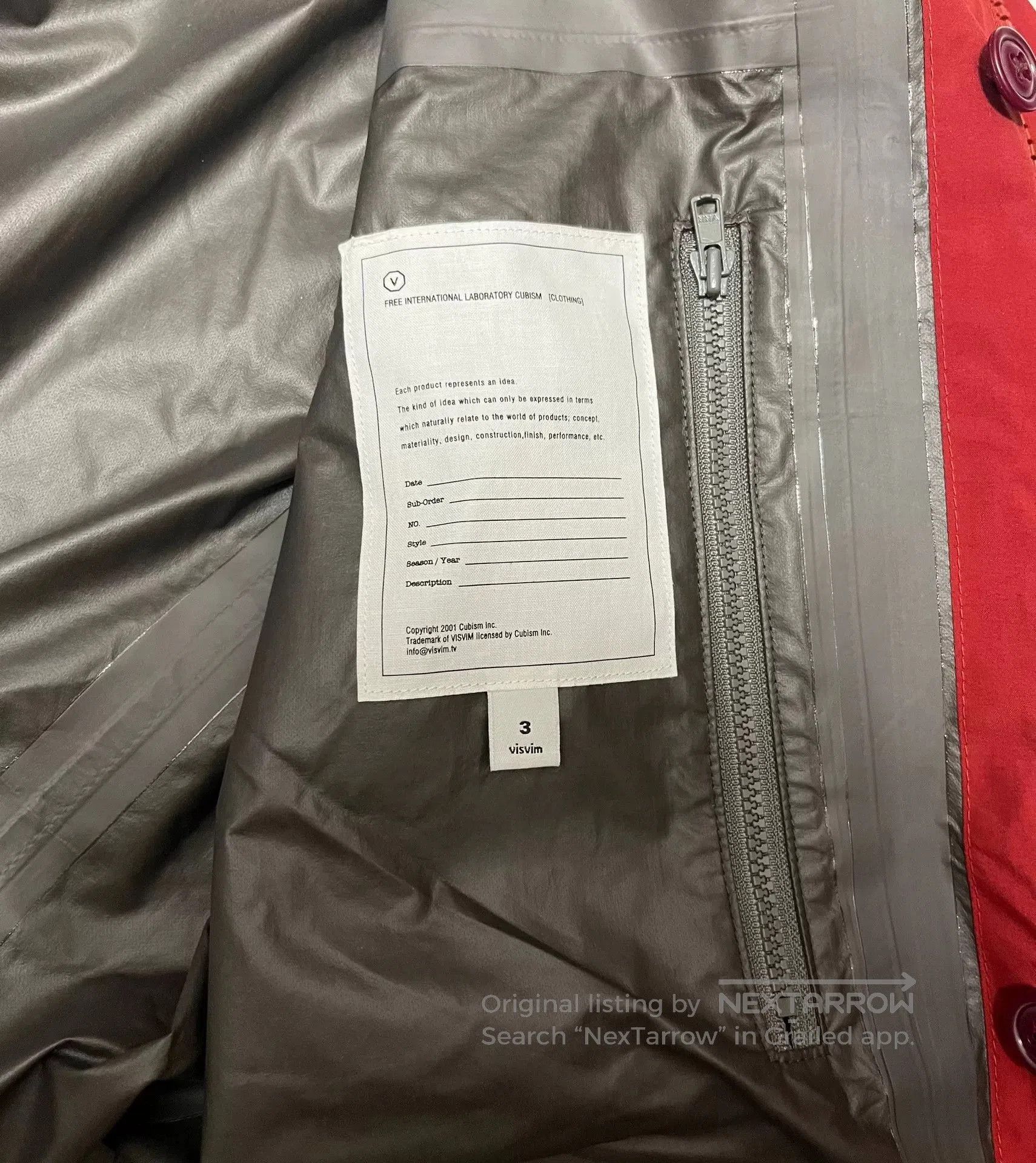 Visvim visvim red hooded jacket with tags. Size US M / EU 48-50 / 2 - 5 Thumbnail