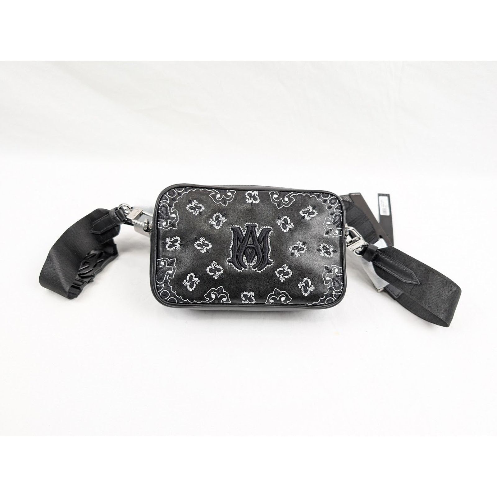 Amiri o1rshd1 Size: OS / Bandana Camera Case in Black Size ONE SIZE - 1 Thumbnail
