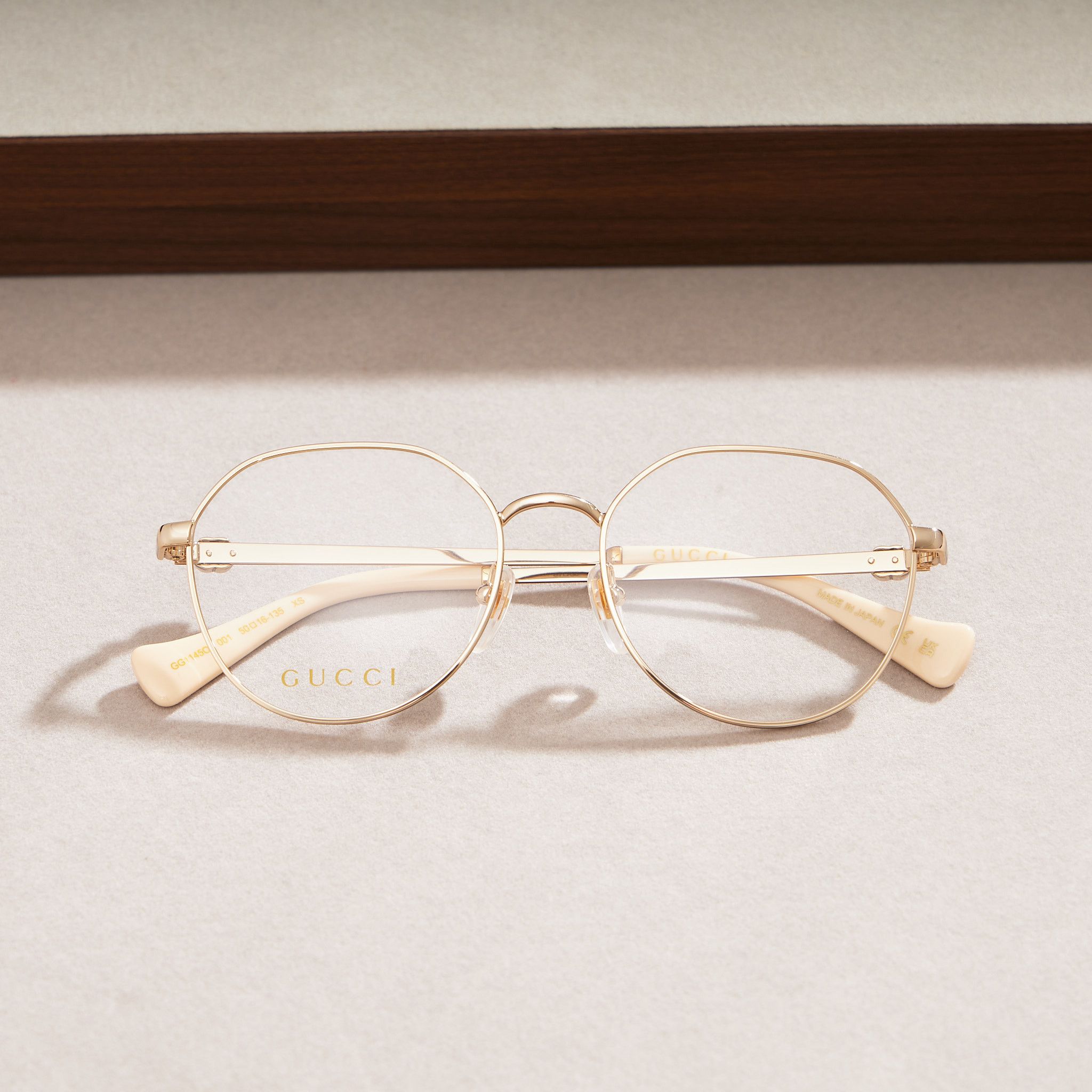 Gucci GUCCI GG1145O 001 Sunglasses GOLD Size ONE SIZE - 9 Thumbnail