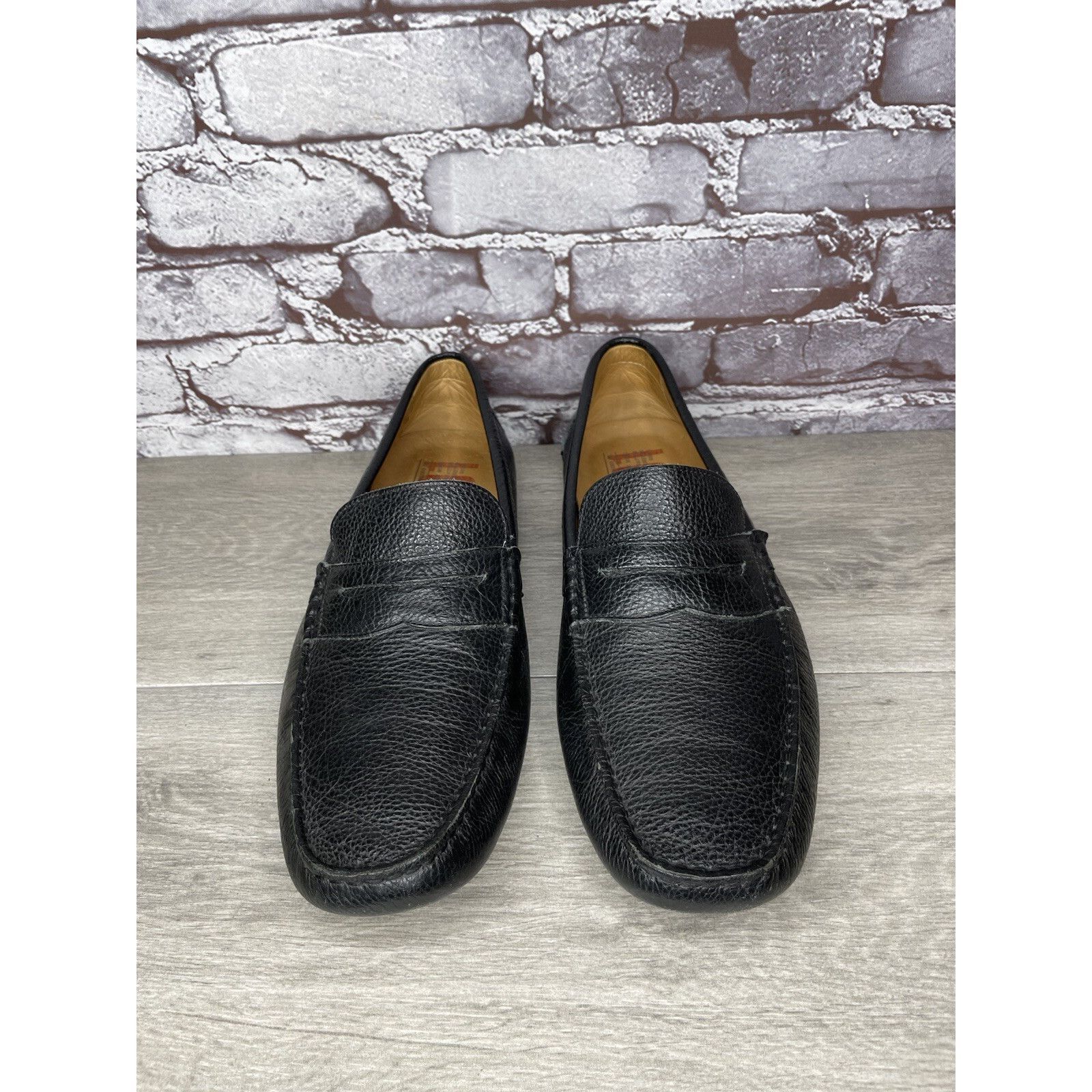 1901 1901 Black Leather Penny Loafers Slip On Driving Shoes Men’s Size US 13 / EU 46 - 13 Thumbnail