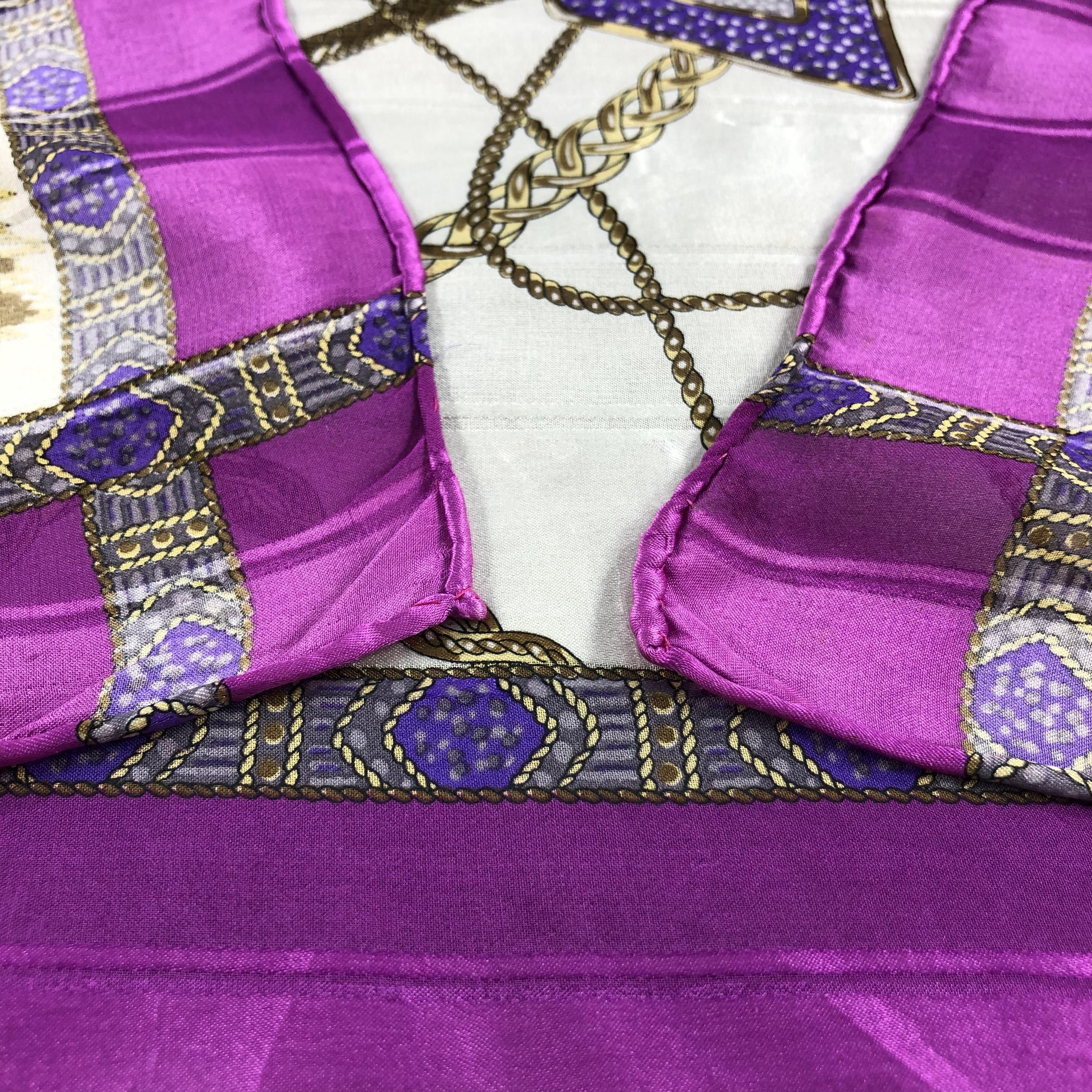 Louis Feraud Vintage Louis Feraud Luxury Jewelry Silk Scarf M385 Size ONE SIZE - 8 Thumbnail