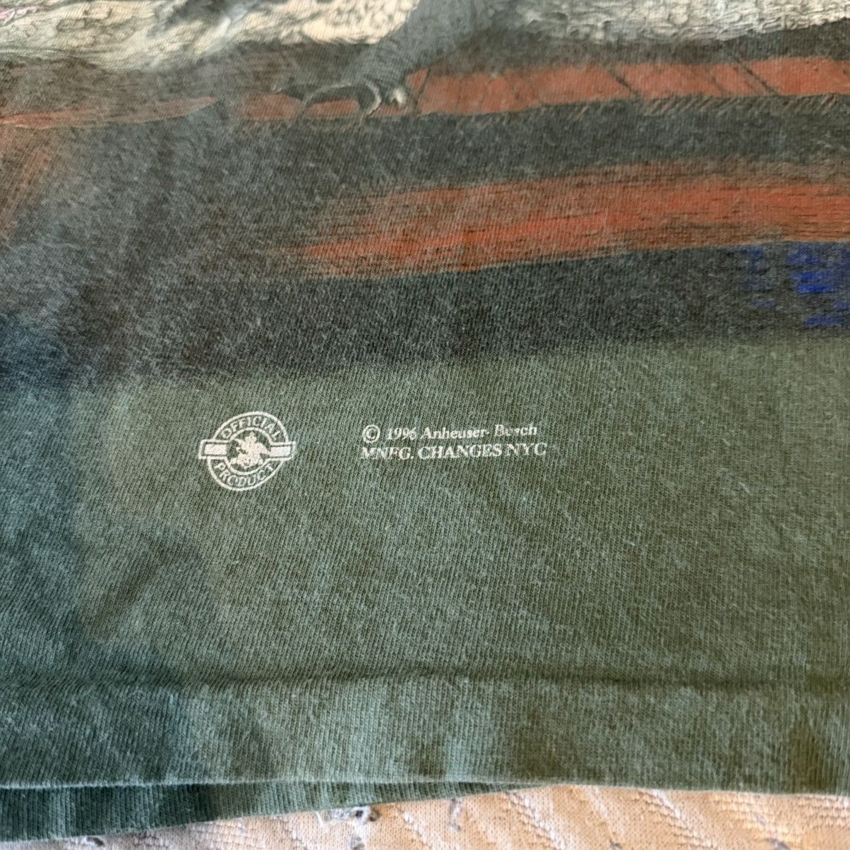 Budweiser Vintage Budweiser 1996 Frog Alligator Long Sleeve T shirt Size US XL / EU 56 / 4 - 2 Thumbnail