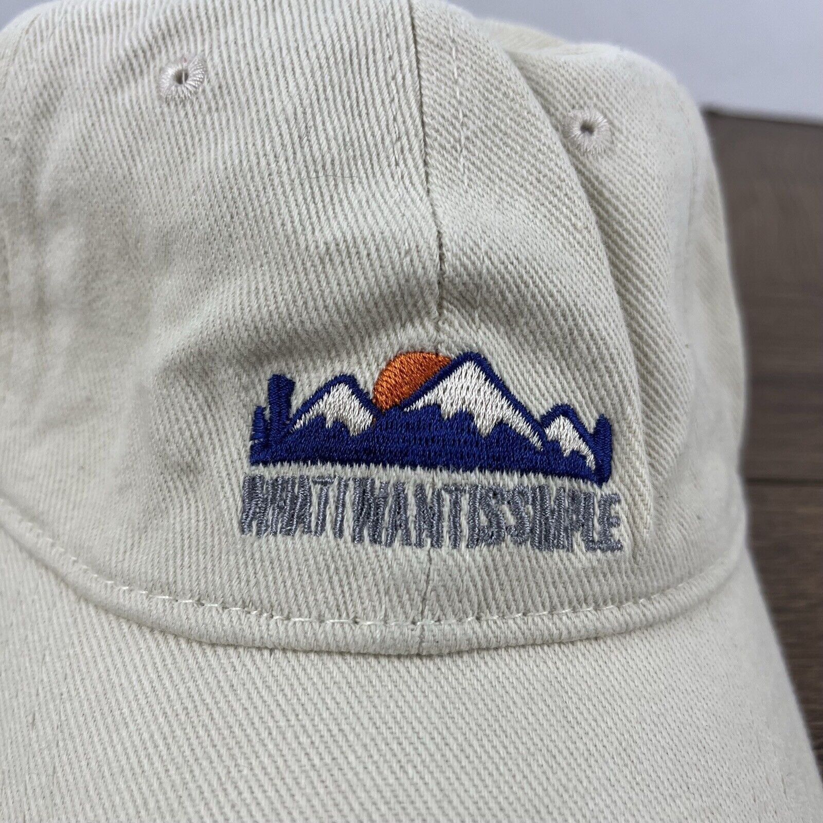 Other Simple Mountain Hat What I Want Simple Brown Cap Adjustable Size ONE SIZE - 6 Thumbnail