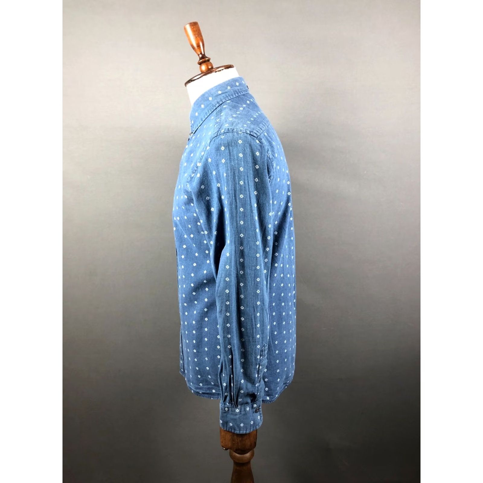 Brooks Brothers Brooks Brothers Men's Shirt M Blue Linen Patterned Button-Up Collared Long Sleeve Geometric Casual Size US M / EU 48-50 / 2 - 2 Thumbnail