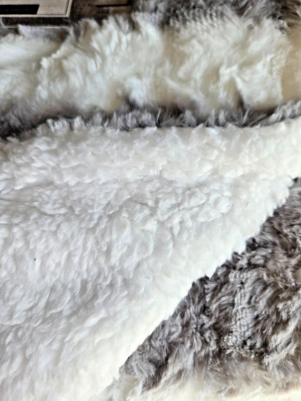 London Fog London Fog Blanket NEW Sherpa Throw Faux Fur Sherpa 50"x60" Size ONE SIZE - 2 Thumbnail