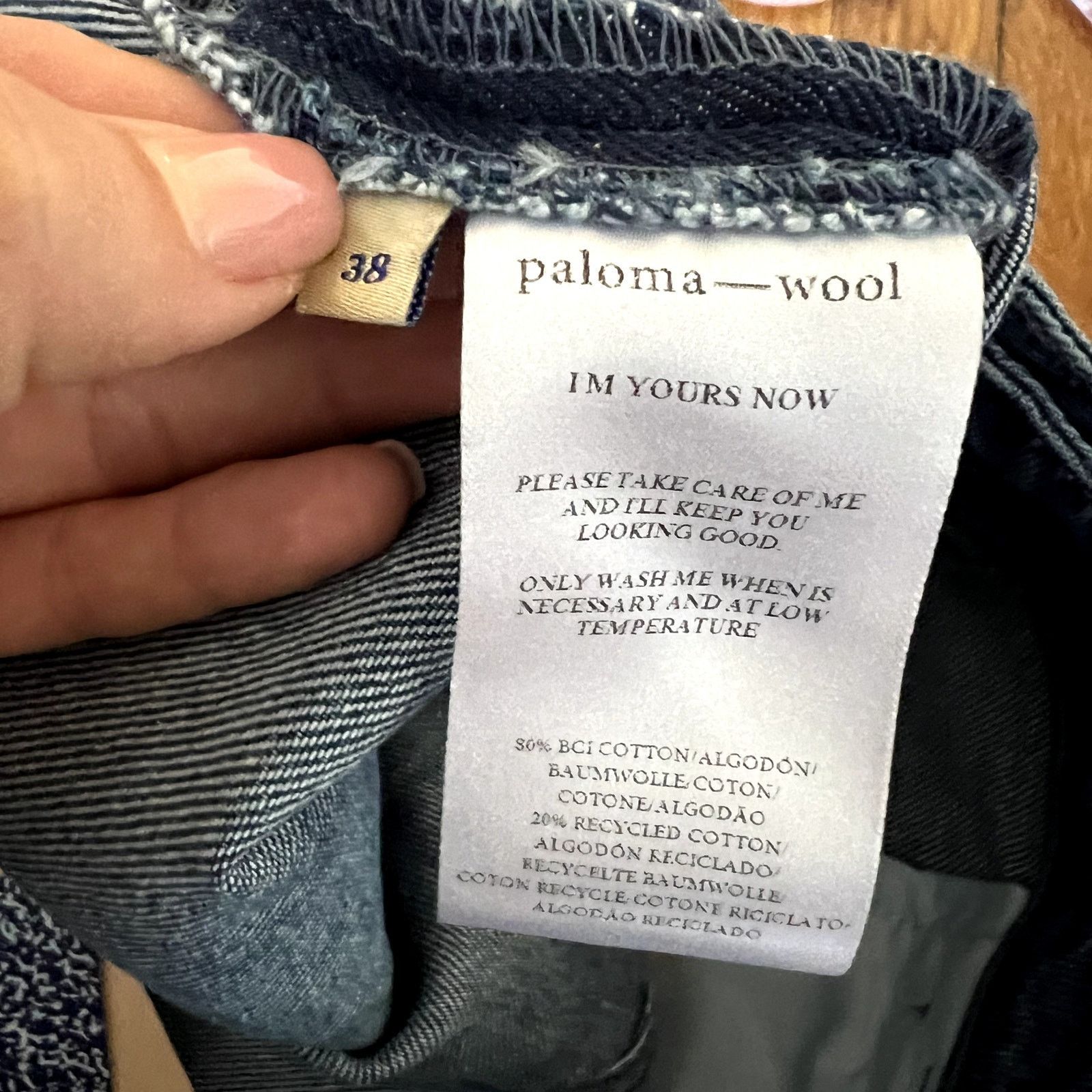 Paloma Wool Paloma wool low rise blue jeans size 38 US 8-10 DR Size 29" - 6 Thumbnail