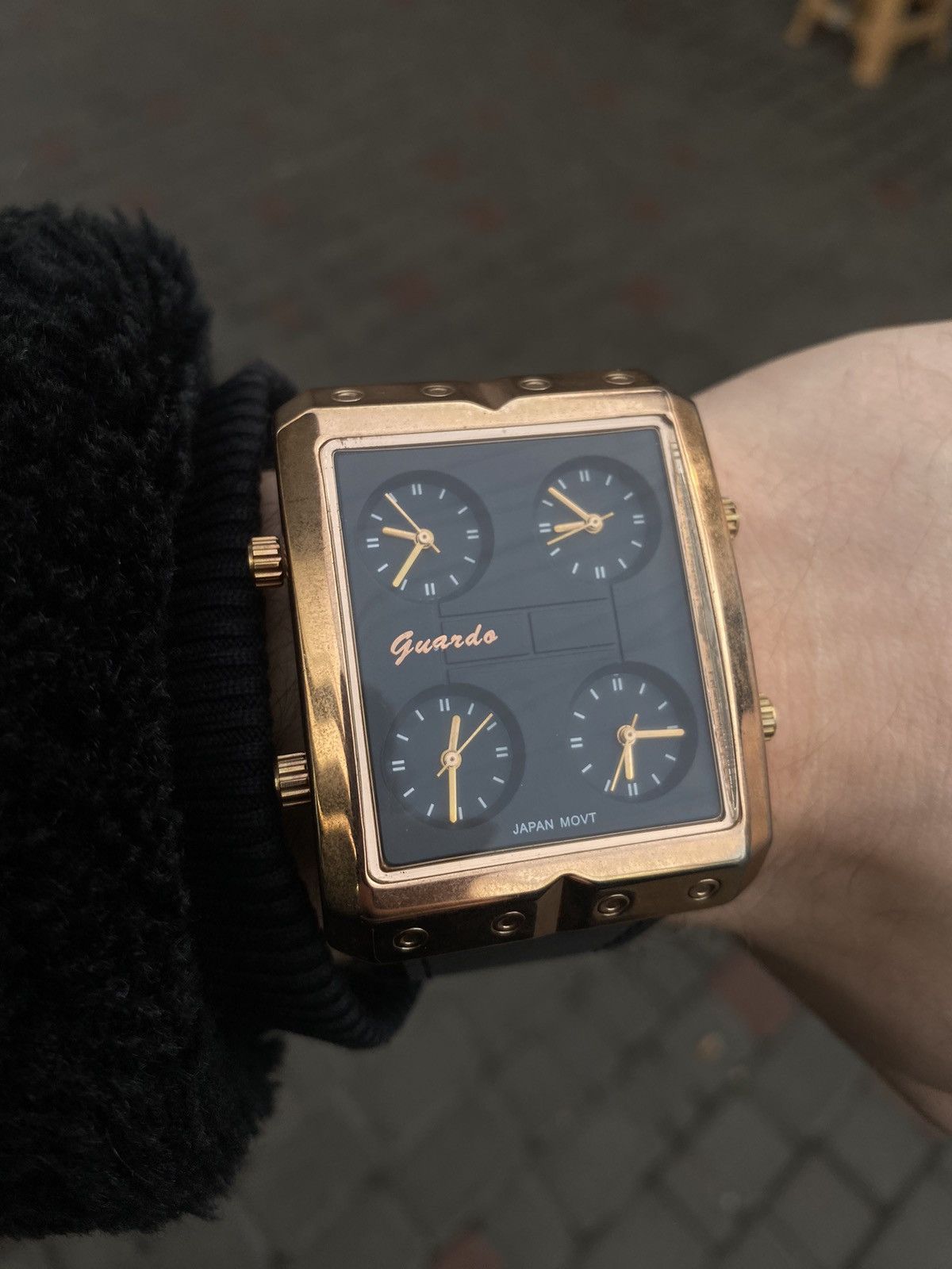 Japanese Brand × Vintage Guardo Multi-Dial Classic Watch Japan Movement Size ONE SIZE - 2 Thumbnail