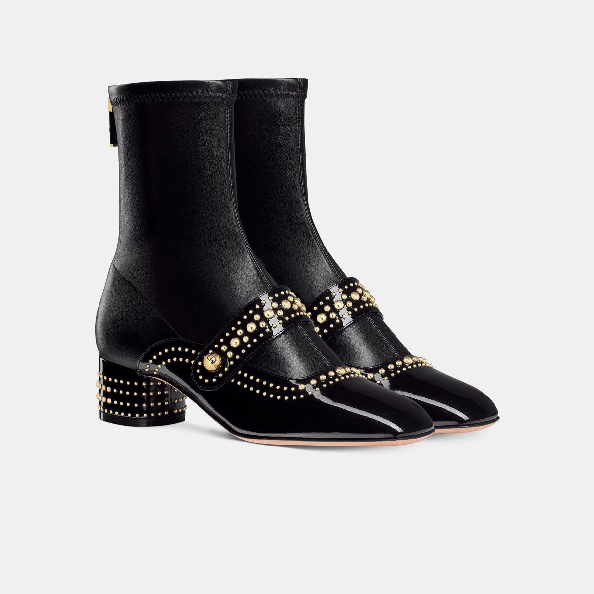 Dior o1bcso1str0226 Belle D Heeled Ankle Boot in Black Size US 9 / IT 39 - 2 Thumbnail