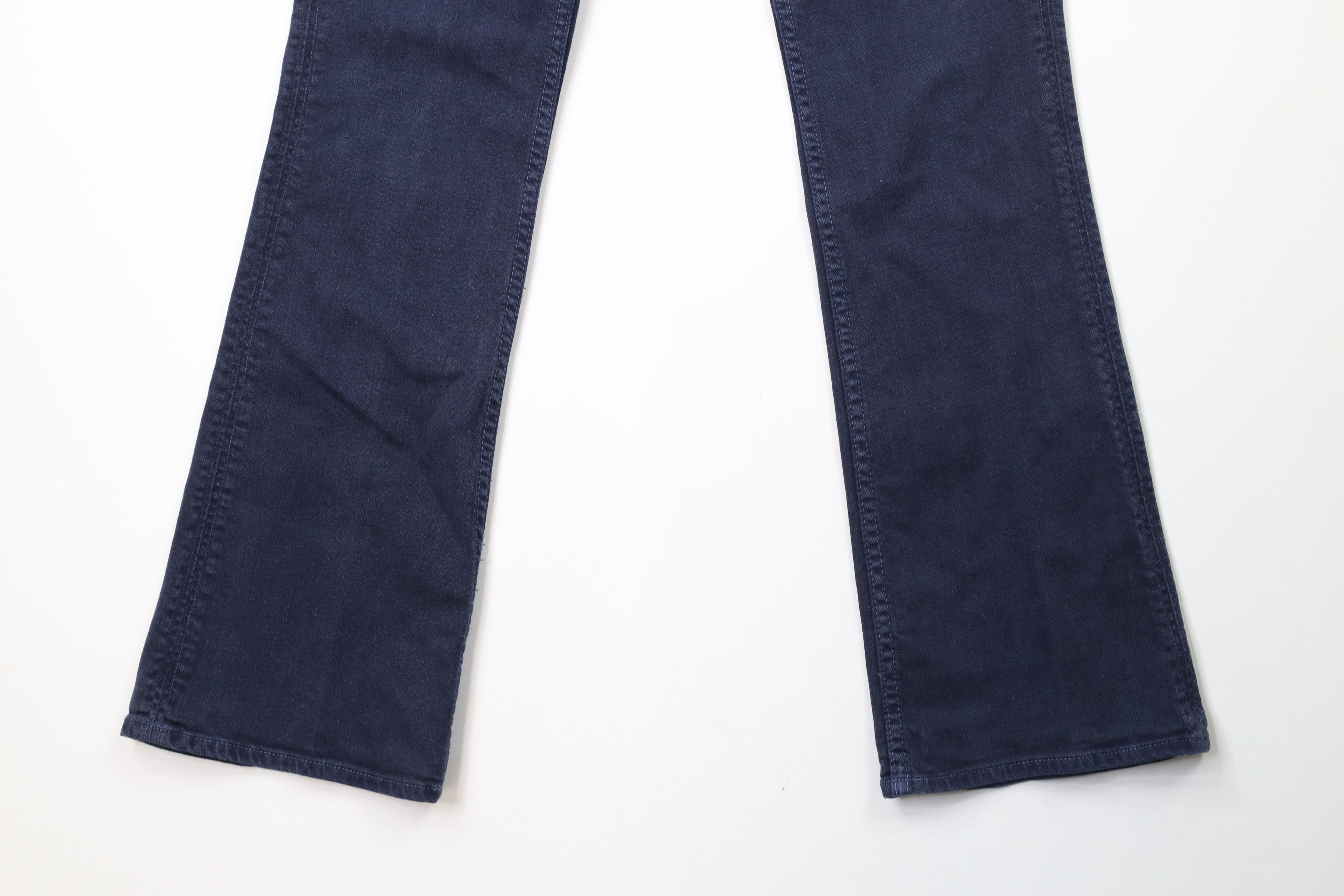 Vintage Hudson Jeans Flared Bootcut Stretch Denim Jeans Navy Blue Size 28" / US 6 / IT 42 - 4 Thumbnail