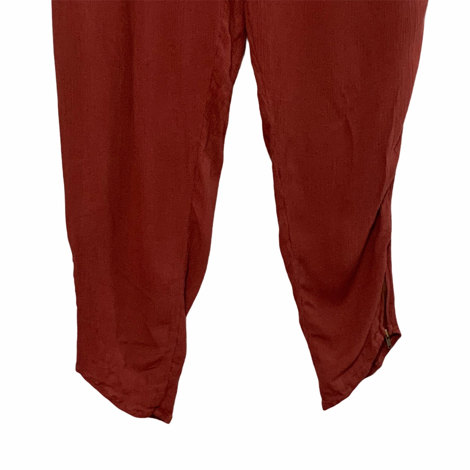 Free People Free People Boho Chic Rust Baggy Harem Pants Sm Cozy Belt Size 28" / US 6 / IT 42 - 3 Thumbnail