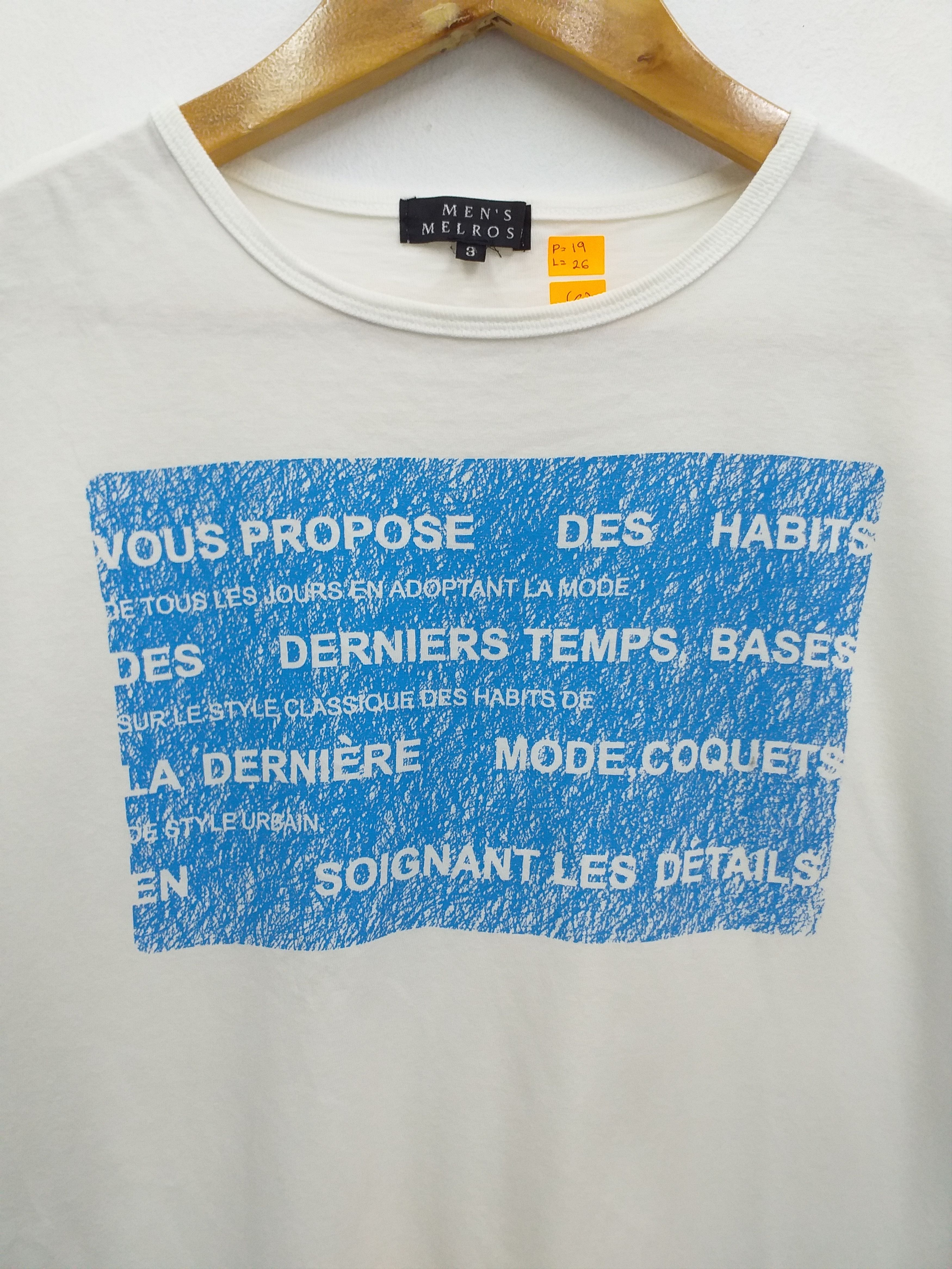 Japanese Brand Vintage Mens Melrose T Shirt -C026 Size US M / EU 48-50 / 2 - 3 Thumbnail