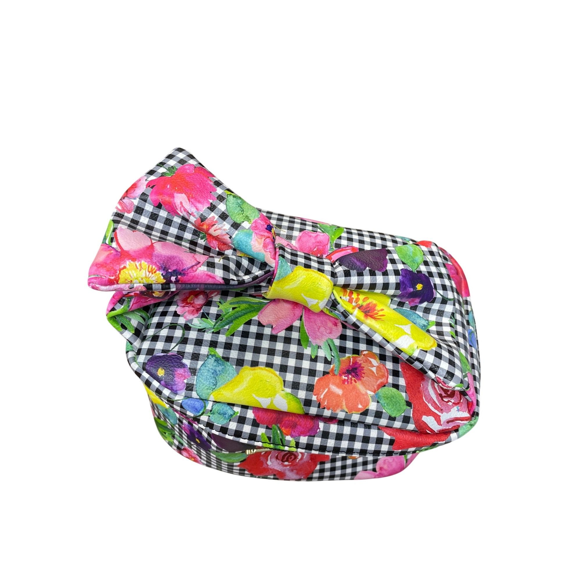 Betsey Johnson Betsey Johnson Wms floral cosmetic carrier bow Handbag SKU 9 Size ONE SIZE - 6 Thumbnail