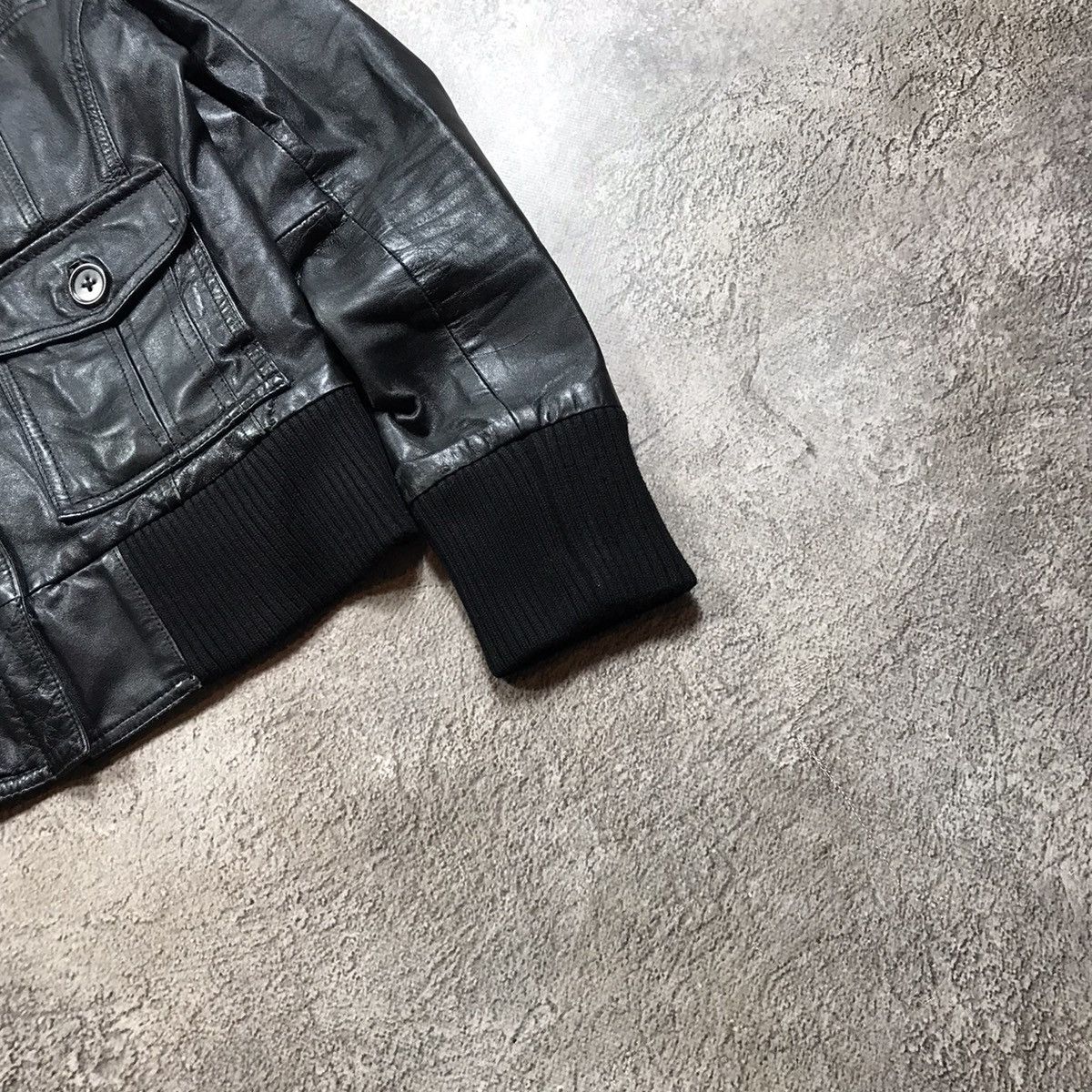 Vintage Vintage 90s Y2K Bomber Jacket Black Streetwear Archive L Size L / US 10 / IT 46 - 5 Thumbnail