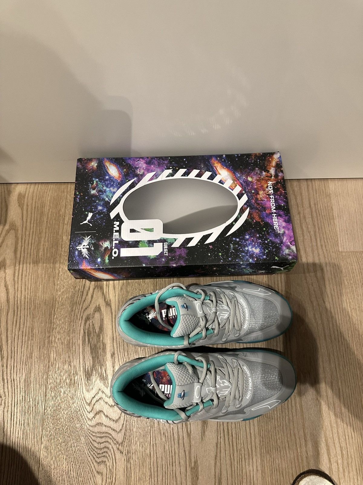 Puma puma x melo mb.01 low grey blue ufo Size US 13 / EU 46 - 6 Thumbnail