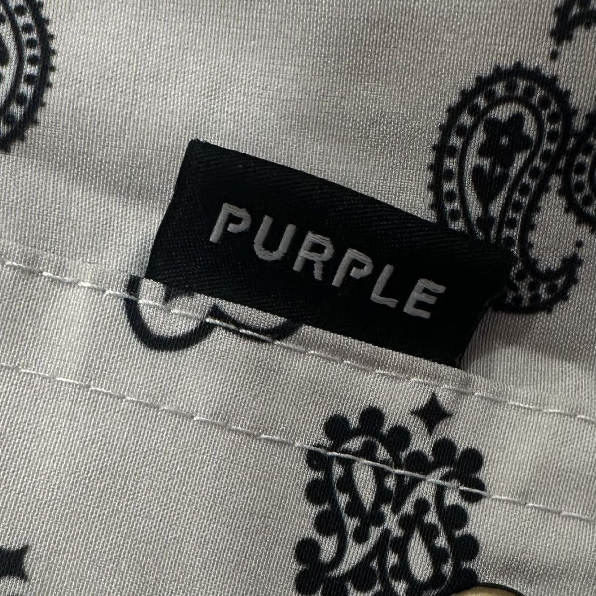 Purple Brand Purple BRAND ECRU White Paisley Swim Short Size XXL Size US 38 / EU 54 - 3 Thumbnail