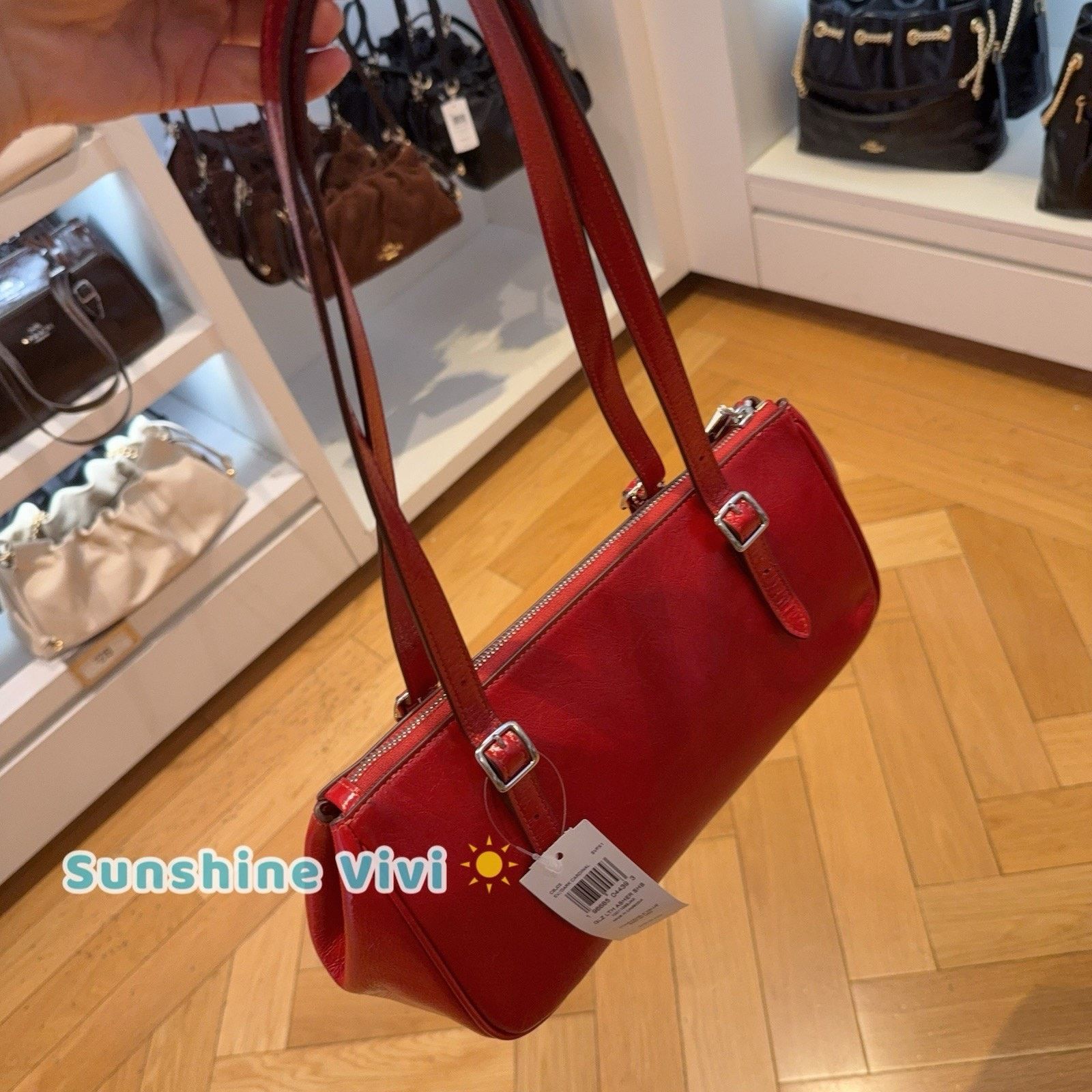 Coach NWT Coach Asher Shoulder Bag DARK CARDINAL CBJ05 leather Size ONE SIZE - 4 Thumbnail