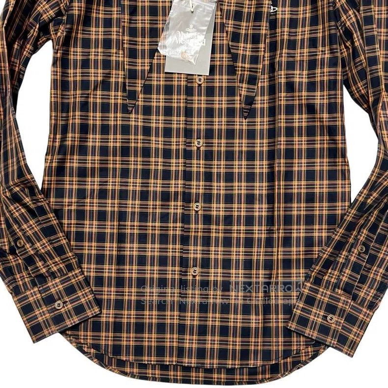 Vivienne Westwood Vivienne Westwood Plaid Planet Embroidered Rabbit Ear Coll Size M / US 6-8 / IT 42-44 - 5 Thumbnail