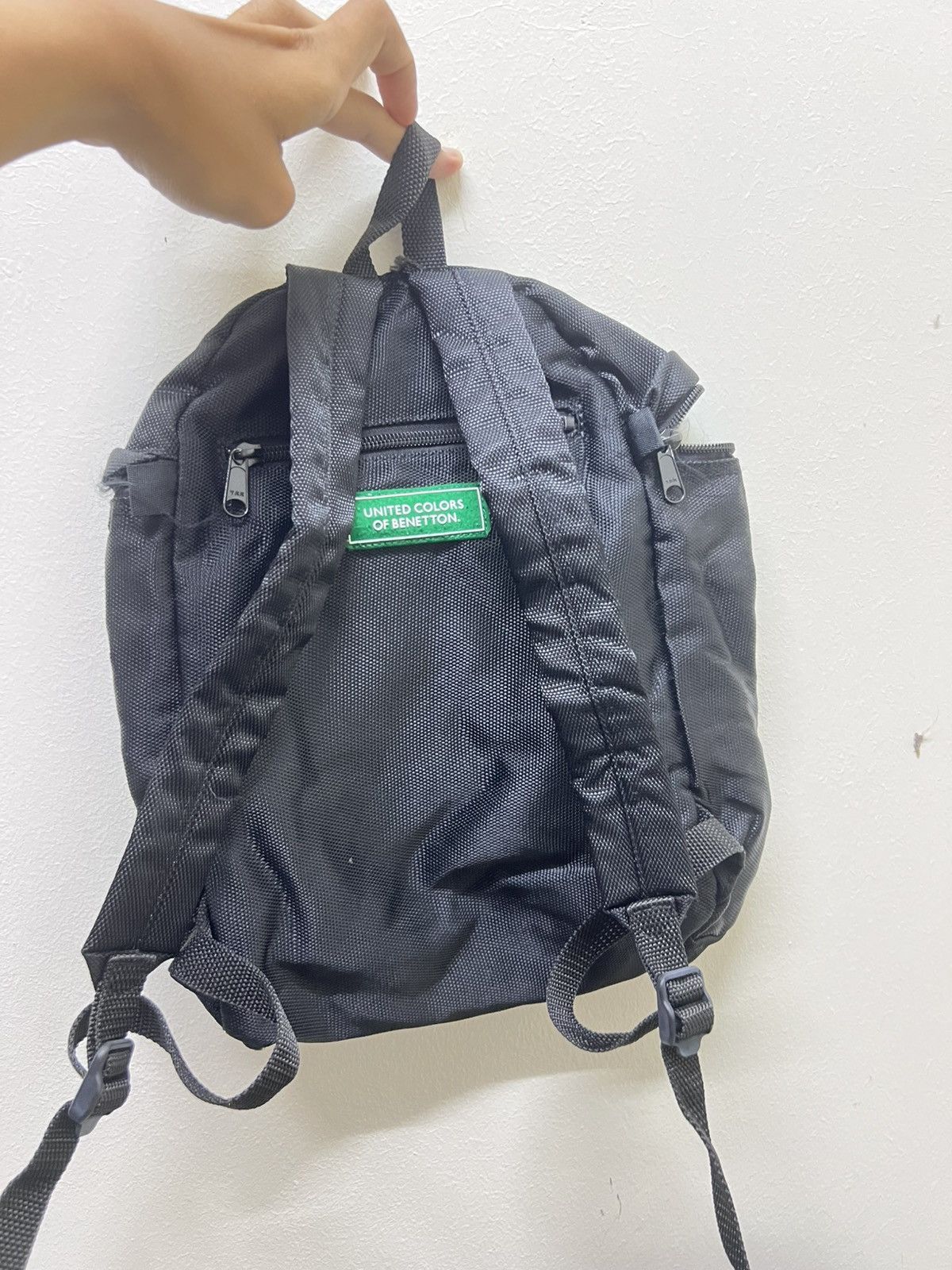 United Colors Of Benetton Benetton Water resistan black Bagpack Small Size ONE SIZE - 1 Thumbnail