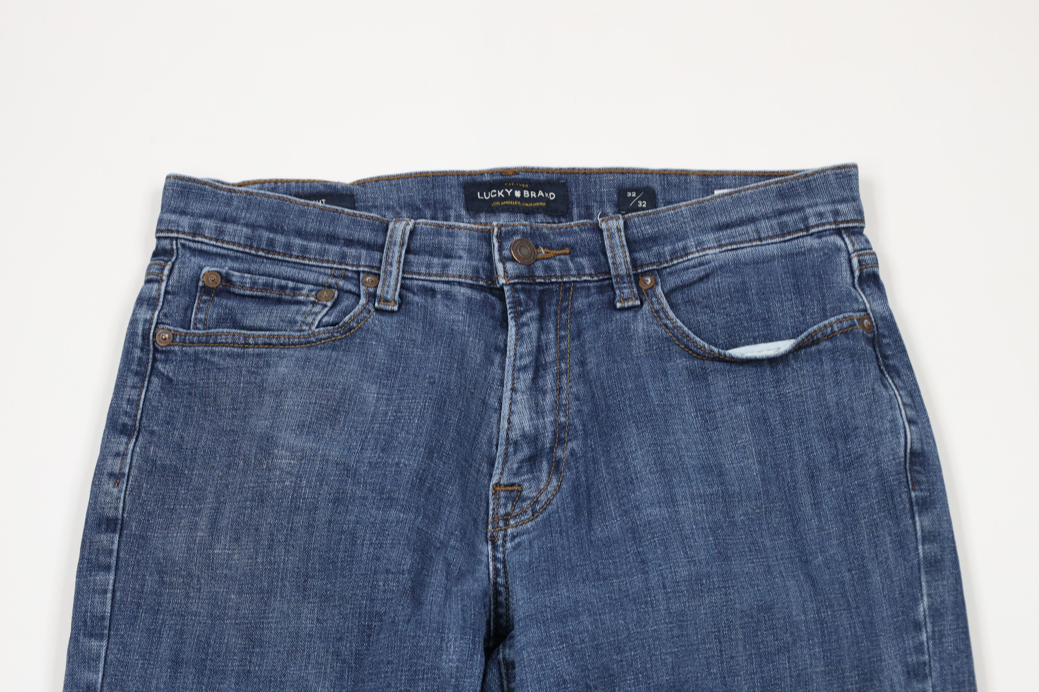 Lucky Brand × Vintage Vintage Y2K Lucky Brand 221 Straight Leg Denim Jeans Blue Size US 32 / EU 48 - 2 Thumbnail