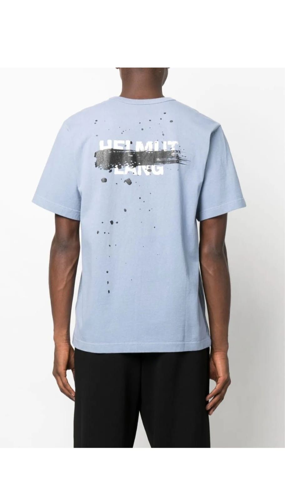o1tko10825 Back-Printed T-Shirt in Light Blue