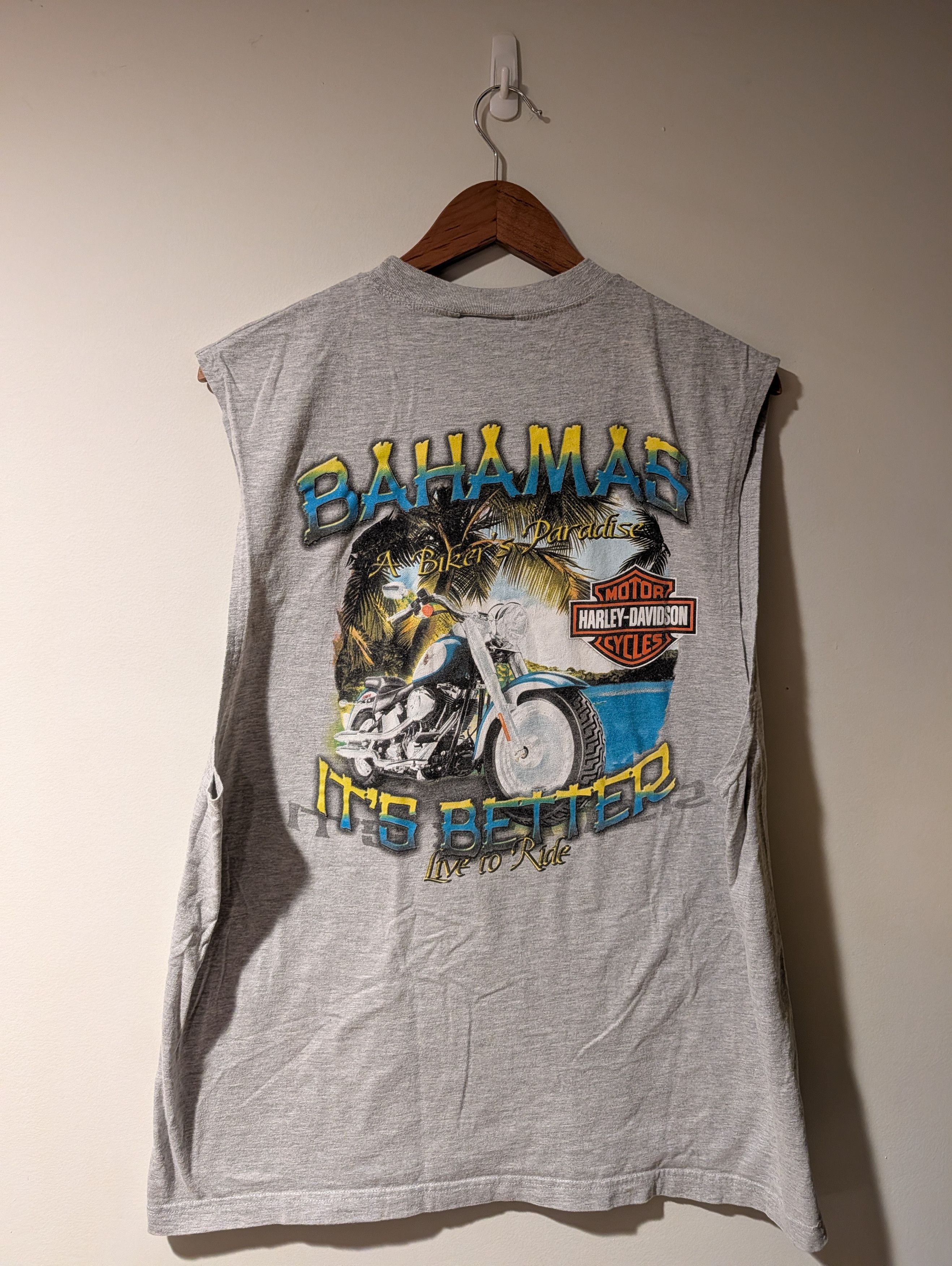 Harley Davidson Harley Davidson Bahamas Sleeveless T-Shirt Biker Paradise Size US L / EU 52-54 / 3 - 1 Thumbnail