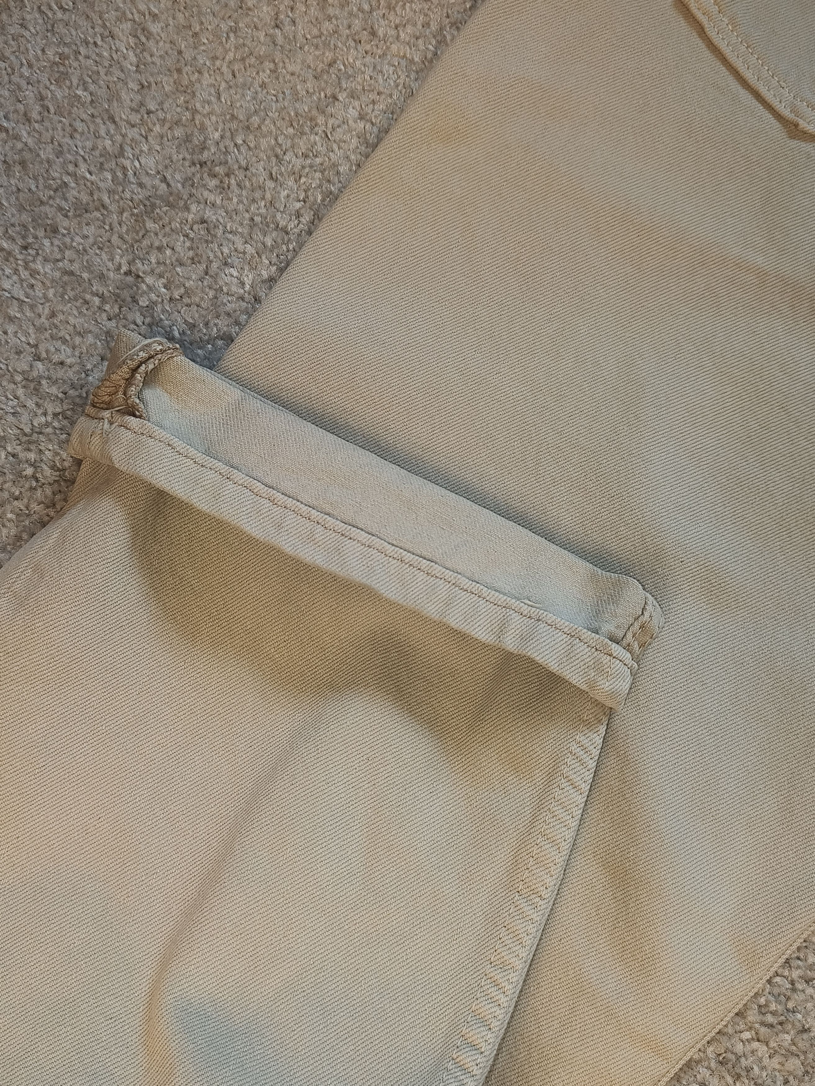 Levi's × Vintage Vintage Rare 90s Levi's 501 Cream Beige Jeans Made In USA Size US 36 / EU 52 - 6 Thumbnail