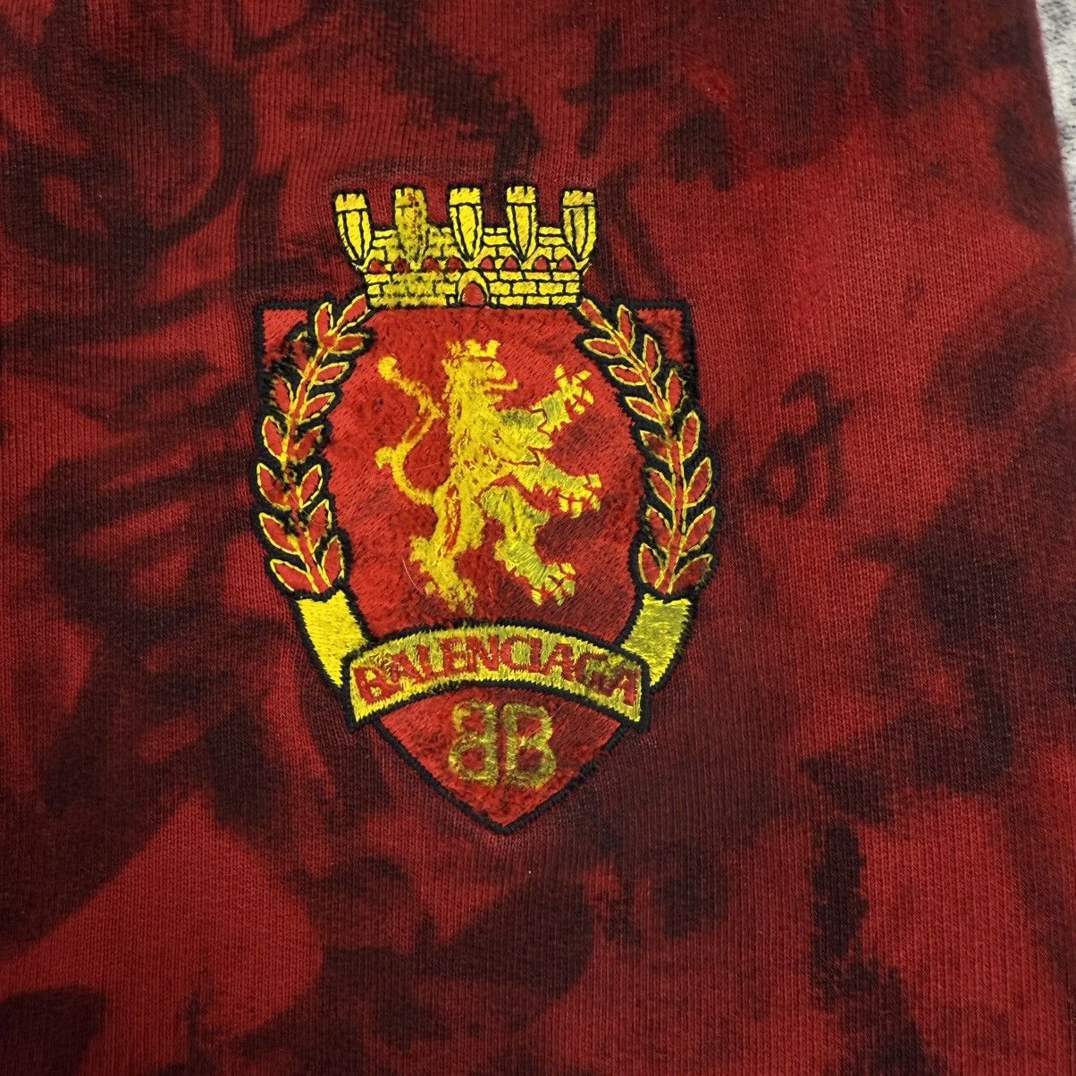 Balenciaga Balenciaga Sample Distressed Graffiti Print ‘Red’ Sweatpants Size US 32 / EU 48 - 3 Thumbnail