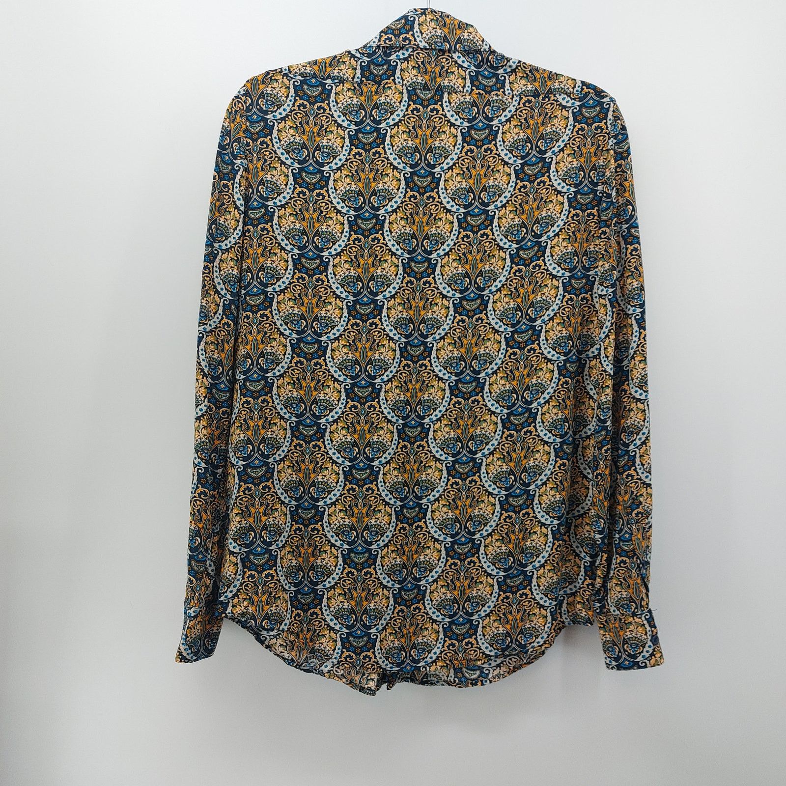 Other Devil's Advocate Paisley Blue Tan Long Sleeve Button Down M Size M / US 6-8 / IT 42-44 - 2 Thumbnail