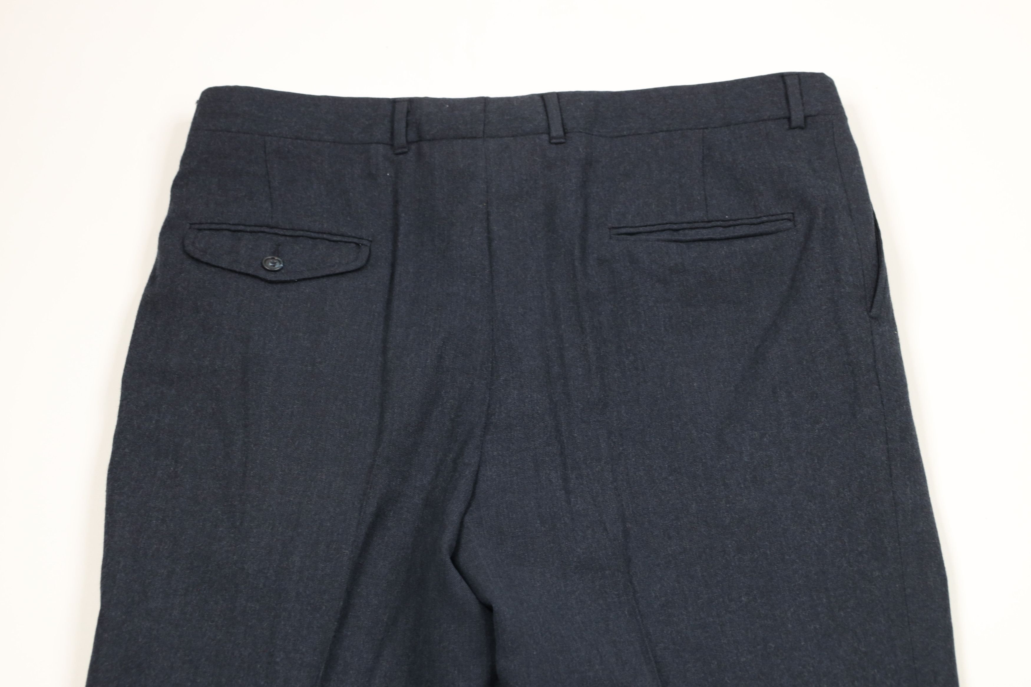 Vintage 70s Saks Fifth Avenue Wide Leg Chino Pants Blue USA