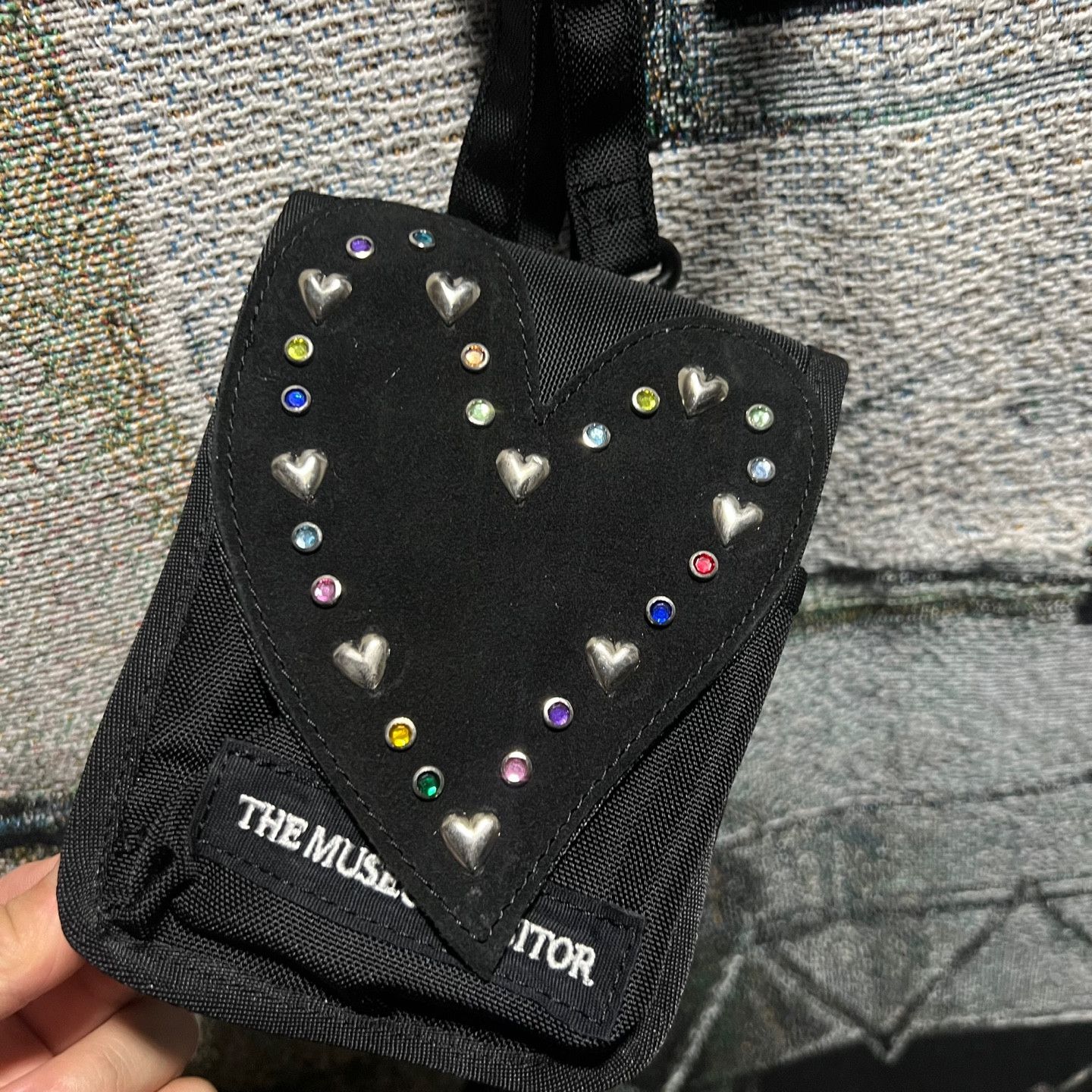 Vintage (SOLD OUT) The Museum Visitor Heart Gem Mini Bag Black Size ONE SIZE - 3 Thumbnail