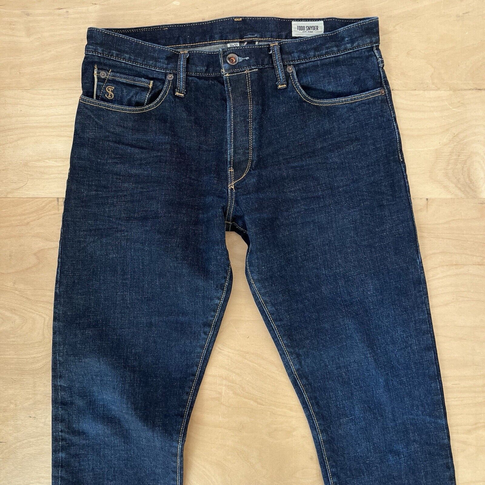 Todd Snyder Todd Snyder Selvedge Jeans 33 Blue Dark Wash Japanese Denim Size US 33 - 3 Thumbnail