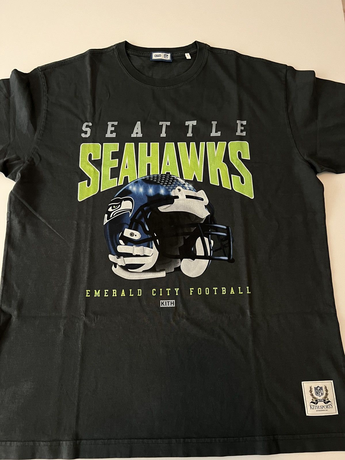 Kith for the NFL: Seahawks Vintage Tee - Nocturnal – Kith Europe