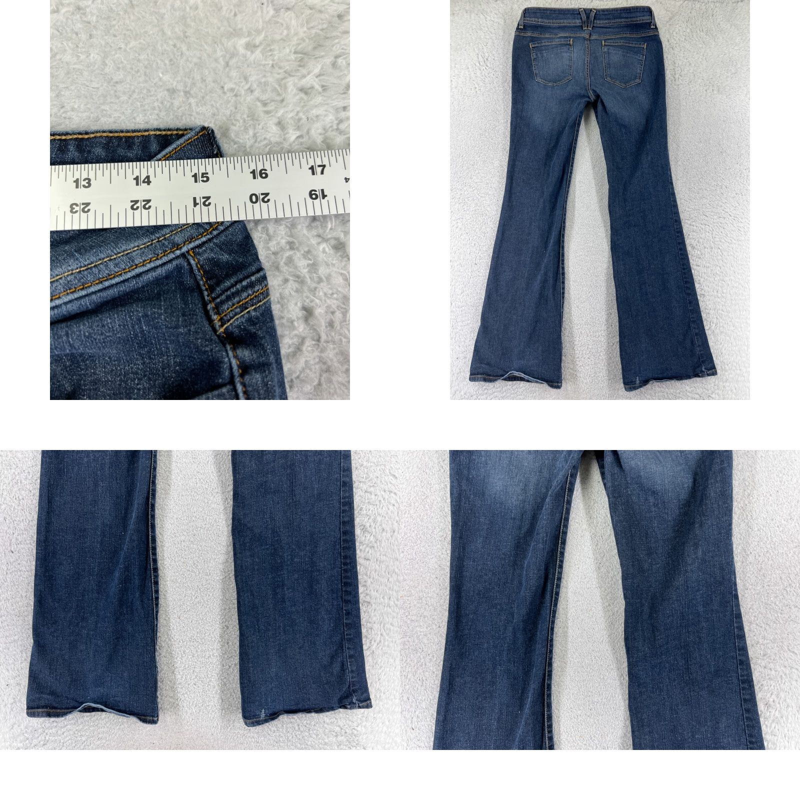 Forever 21 Forever 21 Jeans Womens 30 Blue Denim Flared Low Rise Cotton Blend 28x31 Size 30" / US 8 / IT 44 - 9 Thumbnail