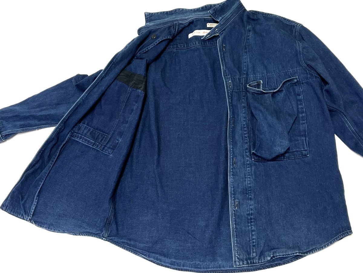 Kapital KAPITAL Army Military L/S Denim Shirt Indigo Size M Size US M / EU 48-50 / 2 - 7 Thumbnail