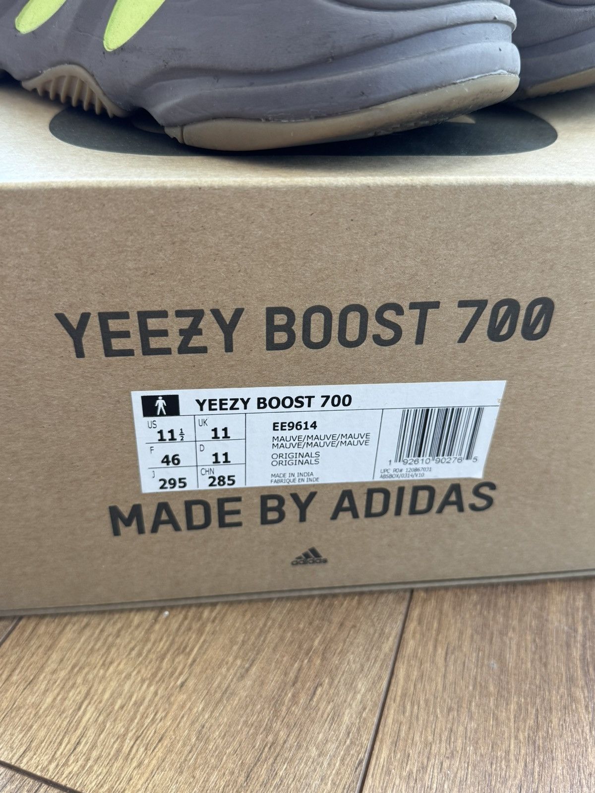 Yeezy Adidas Yeezy Boost 700 Mauve Sneakers Size US 11.5 / EU 44-45 - 6 Thumbnail