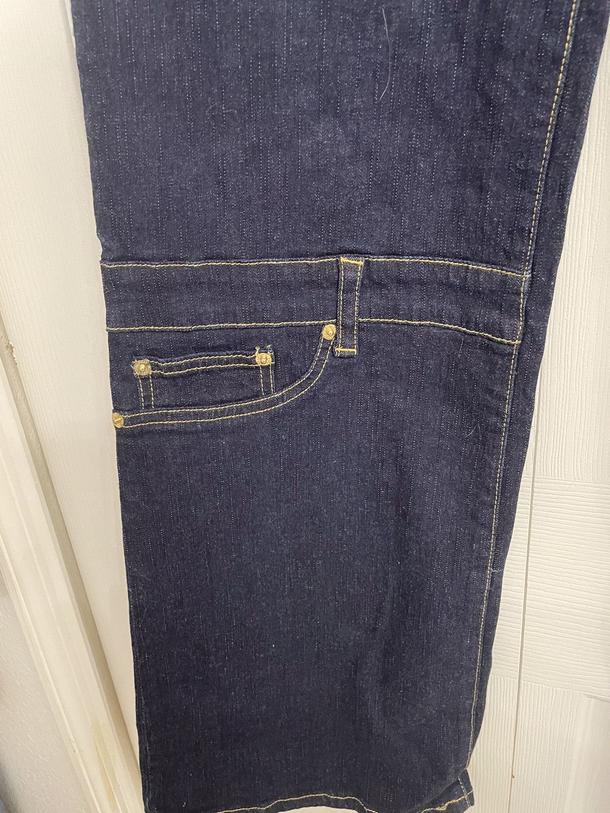 Vintage Baby Phat Dark Chain Jeans Size 15 Size 36" / US 14 / IT 50 - 6 Thumbnail