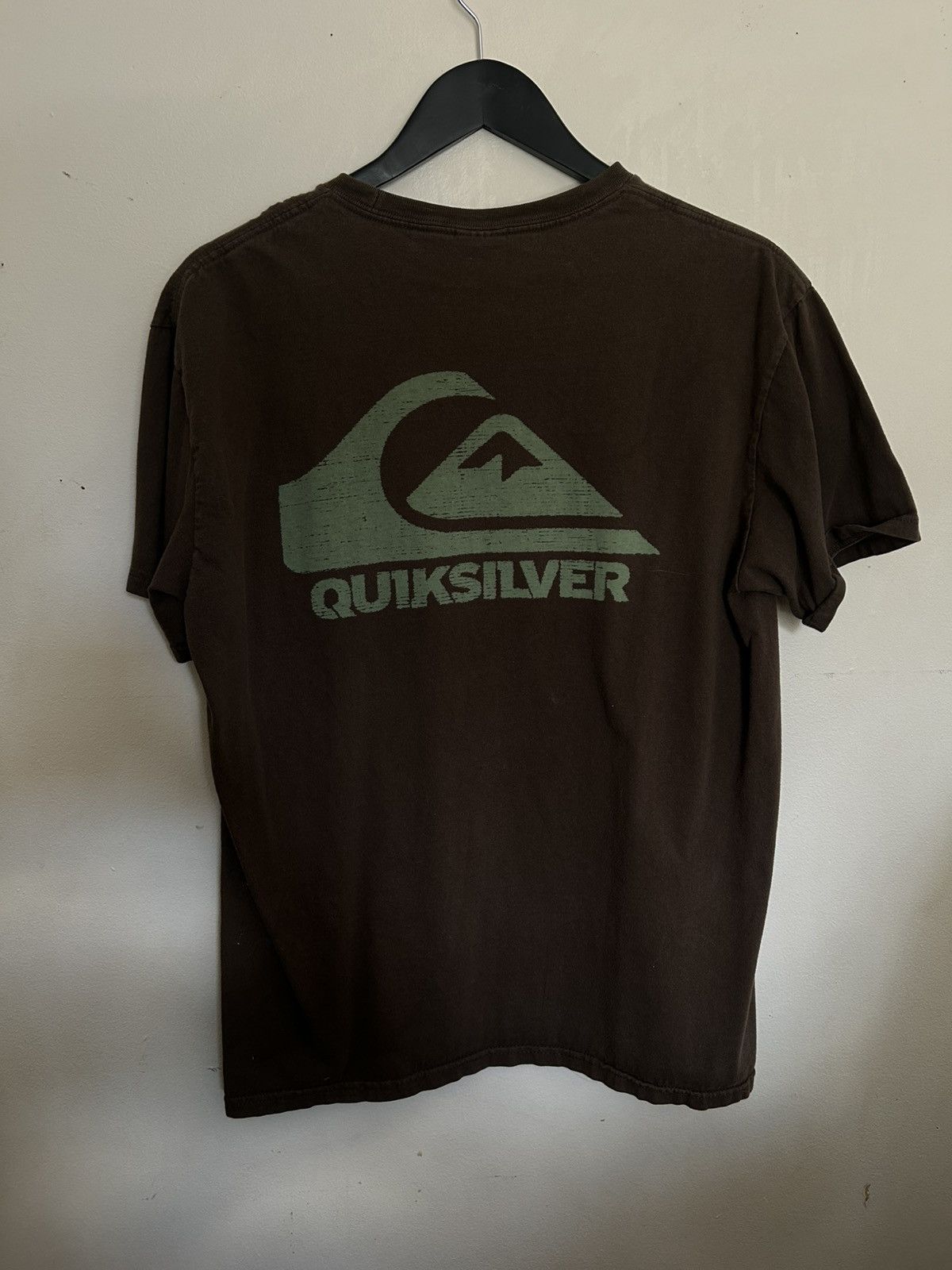 Quiksilver vintage Quiksilver brown t shirt Size US L / EU 52-54 / 3 - 2 Thumbnail