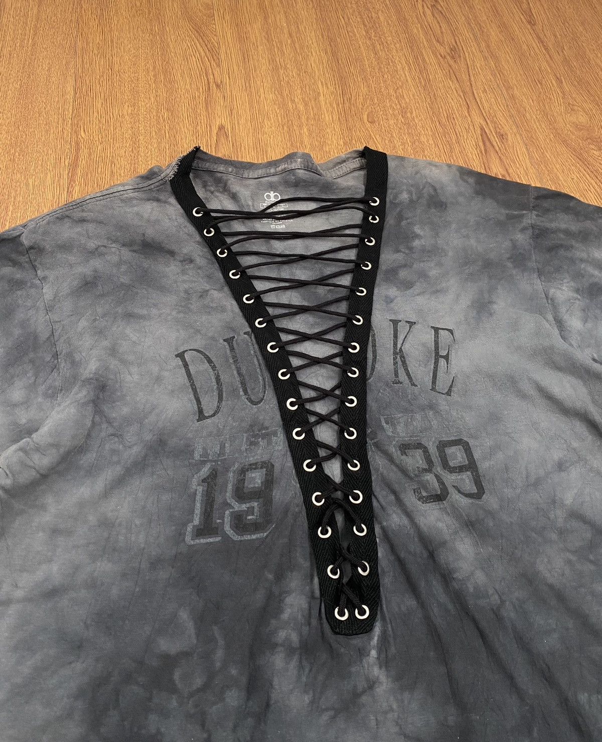 Japanese Brand Dunbrooke rope neck tiedye t-shirt Size US L / EU 52-54 / 3 - 3 Thumbnail