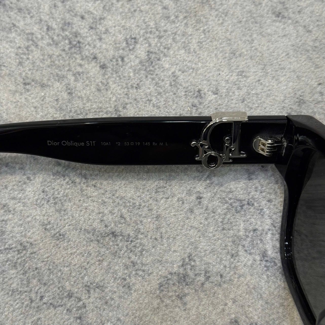 Dior DIOR OBLIQUE S1I 10A1 Black Grey Size ONE SIZE - 4 Thumbnail