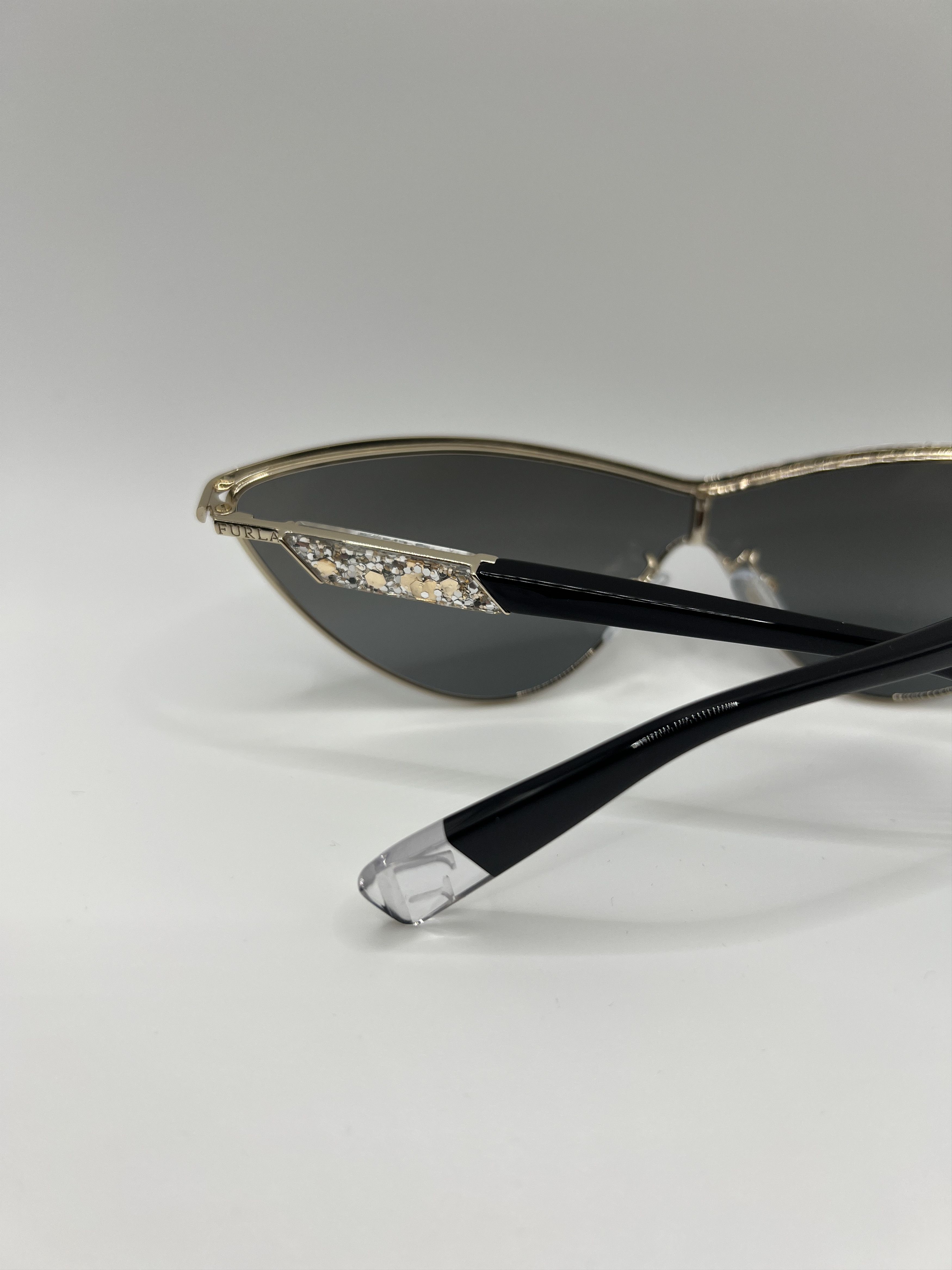 Furla Furla SFU311 Cat Eye Crystal Sunglasses Black/Gold Size ONE SIZE - 7 Thumbnail