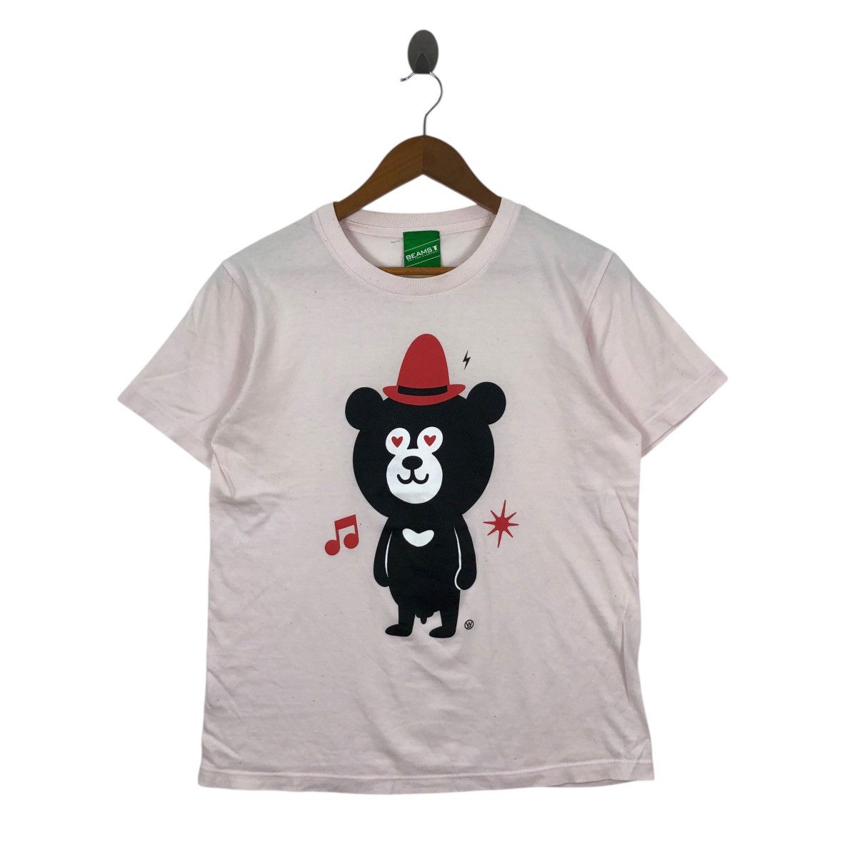 Beams Japan BEAMS T-Shirt Bear Logo Japanese Brand Size US M / EU 48-50 / 2 - 1 Thumbnail