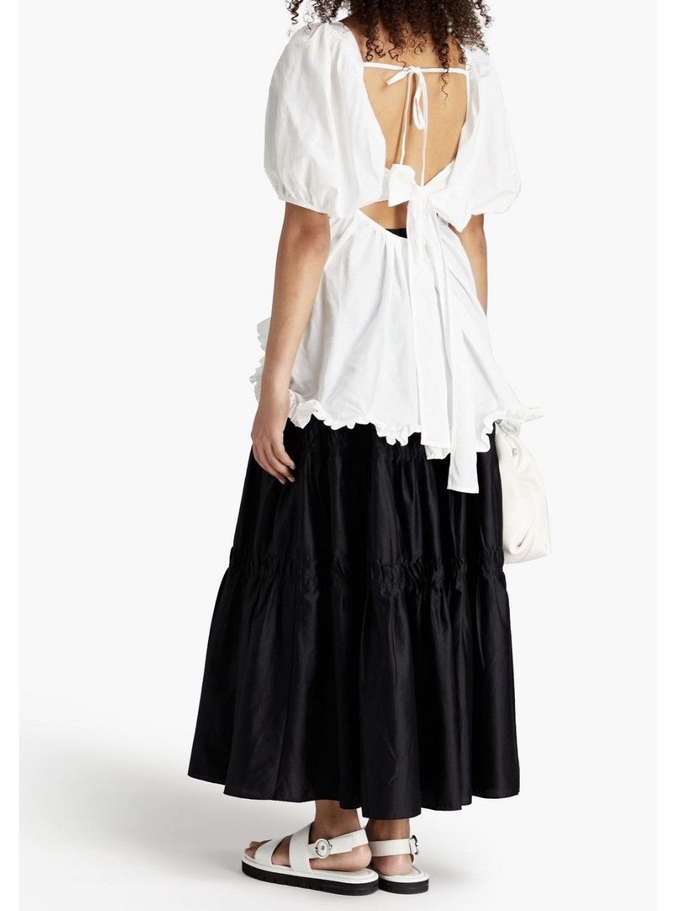 Cecilie Bahnsen Cecilie Bahnsen Vega gathered taffeta top size UK8 Size S / US 4 / IT 40 - 2 Thumbnail